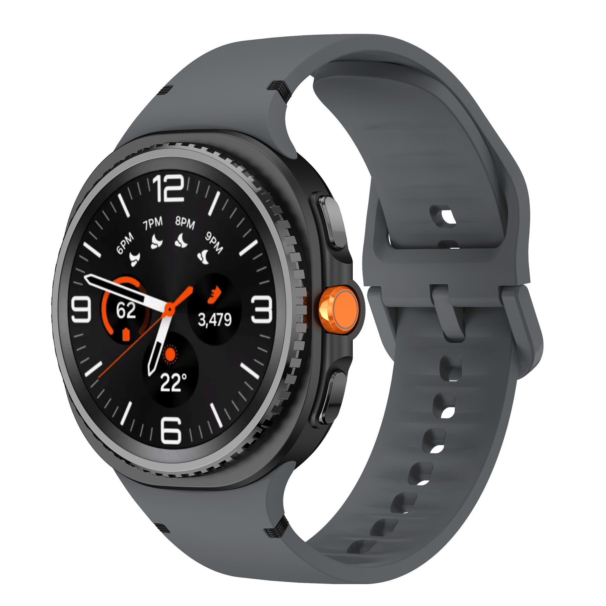 Correa silicona Samsung Galaxy Watch 8 - 40mm (gris oscuro)