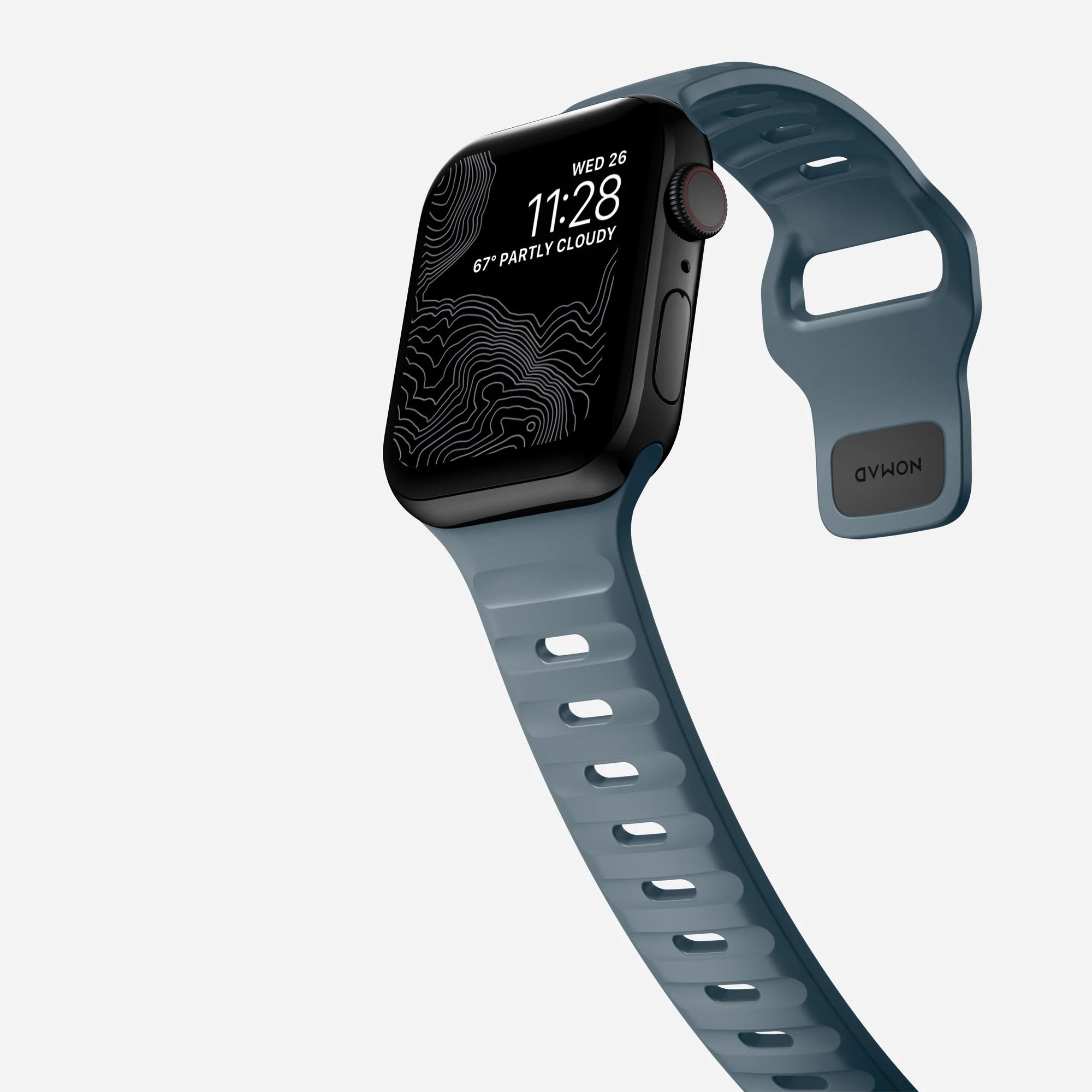 Nomad Correa silicona deportiva Apple Watch (azul naval)
