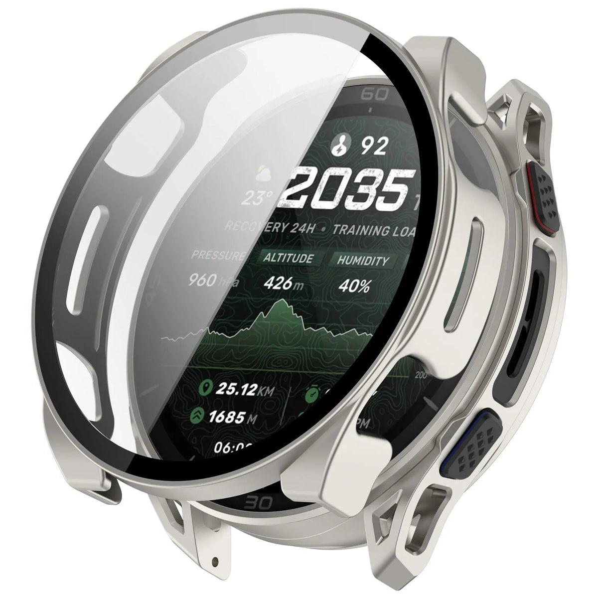 Funda rígida con cristal Amazfit Cheetah 2 Ultra (titanio)