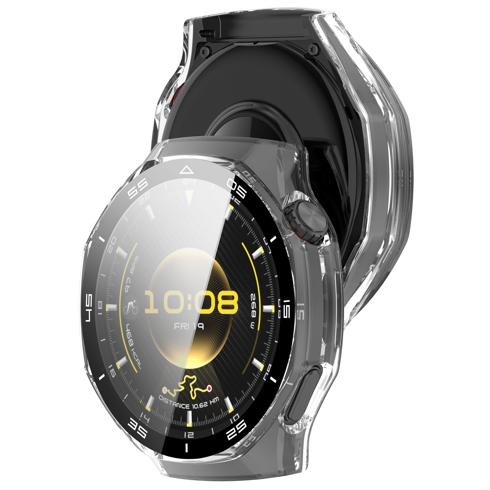 Funda dura con vidrio Huawei Watch GT 6 Pro (transparente)