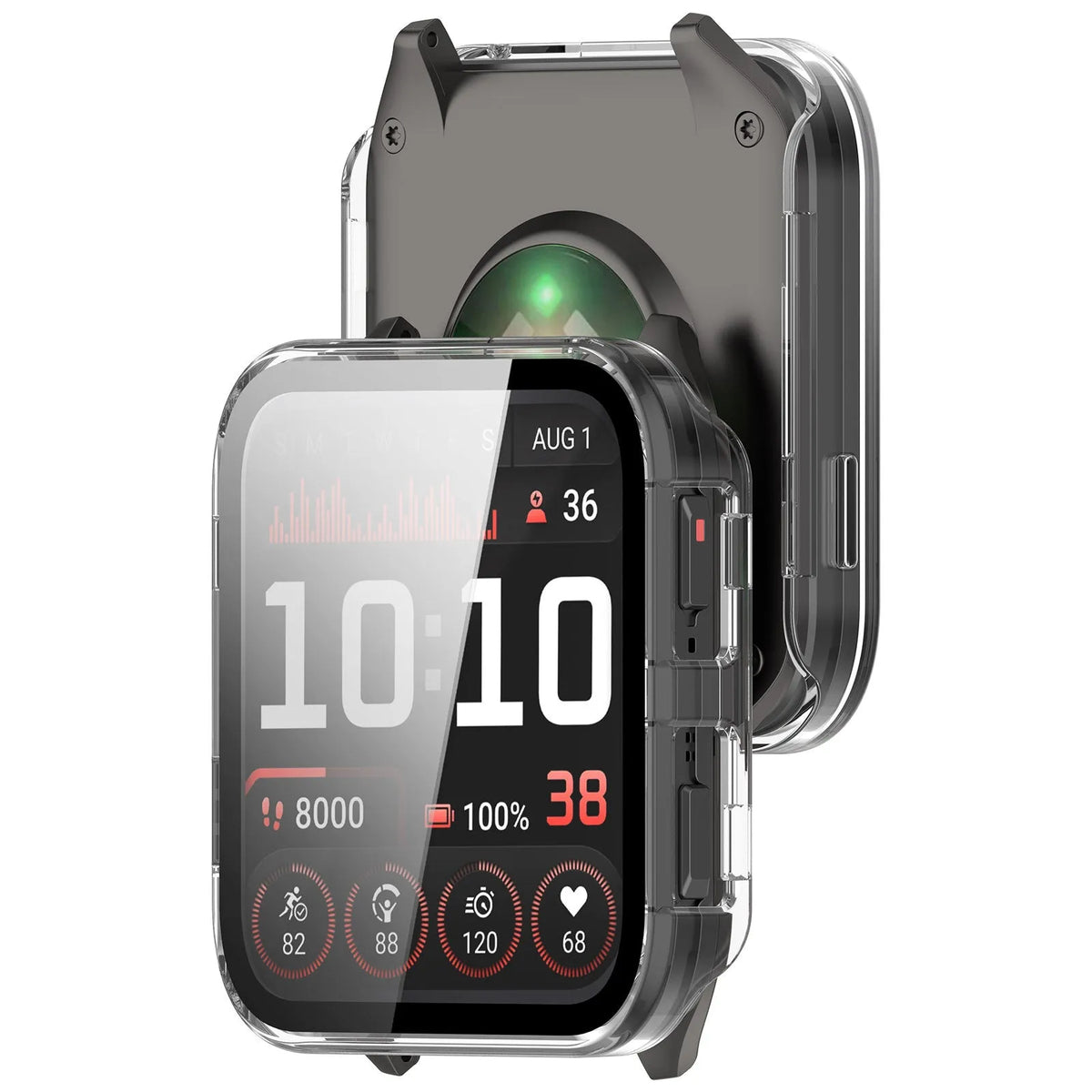 Funda con vidrio duro Garmin Venu X1 (transperente)