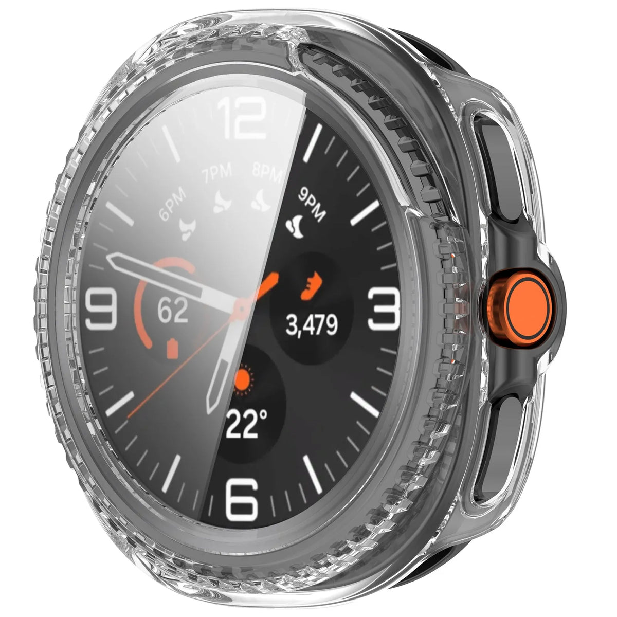 Funda con vidrio Samsung Galaxy Watch 8 Classic (transparente)