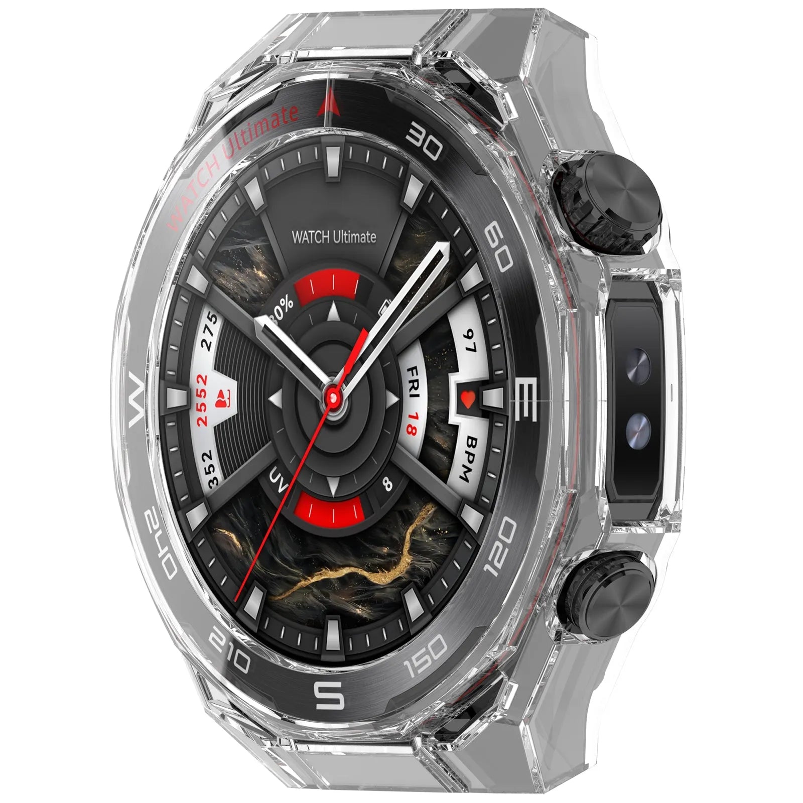 Funda PC con cristal Huawei Watch Ultimate 2 (transparente)