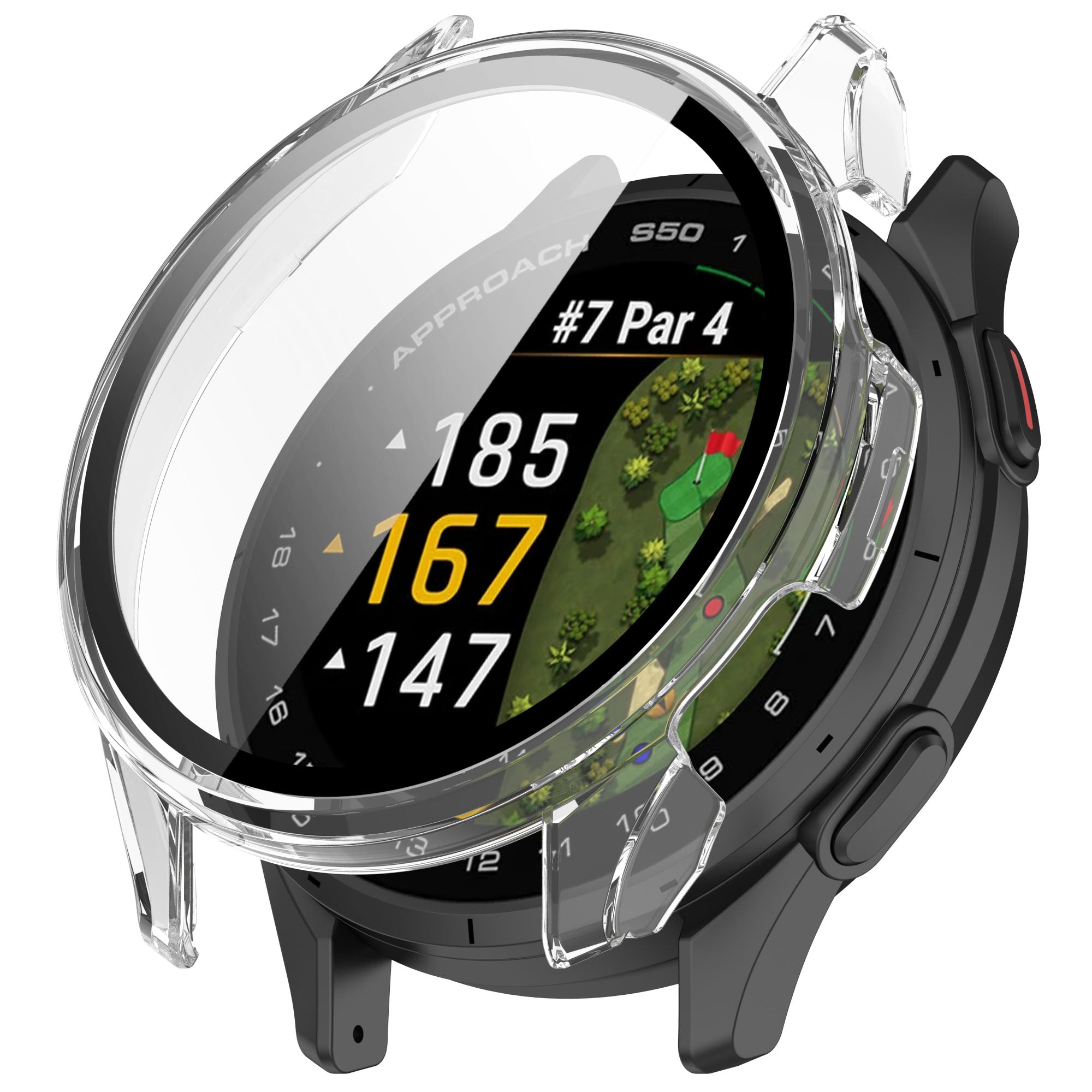 Funda con vidrio Garmin Approach S60 (negro)