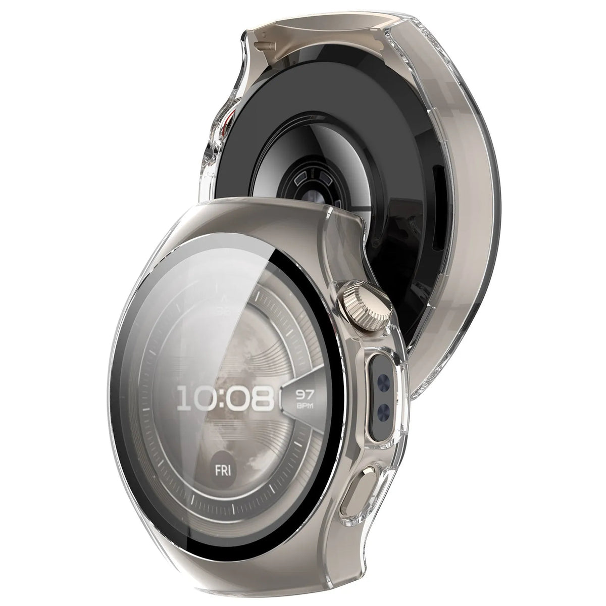 Huawei Watch 5 - 42mm Hard Case with Glass (Transparent)