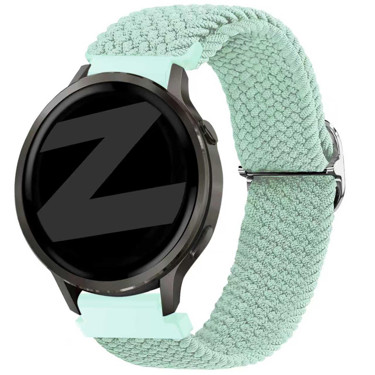 Bandz Correa trenzada ajustable Garmin Vivomove 3s (turquesa)