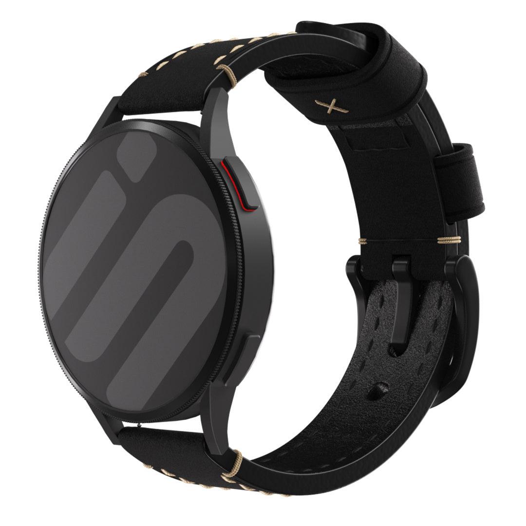 Correa cuero genuina Withings ScanWatch Light (negro)