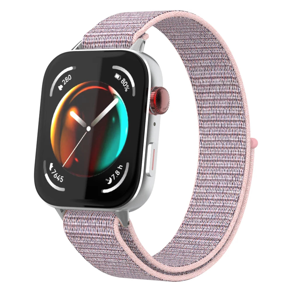 Correa nylon Huawei Watch Fit 4 (rosa)