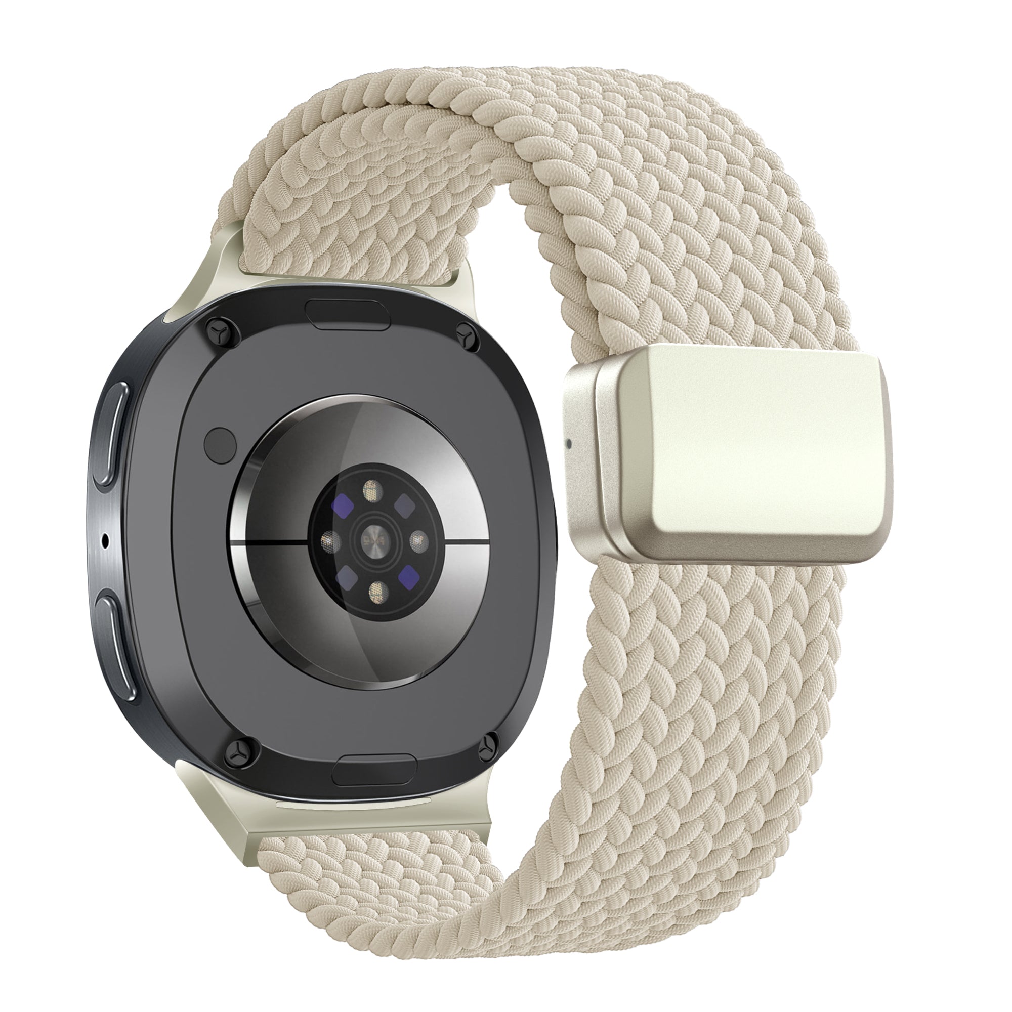 Bandz Correa trenzada magnética Samsung Galaxy Watch 8 - 44mm (blanco estrella)