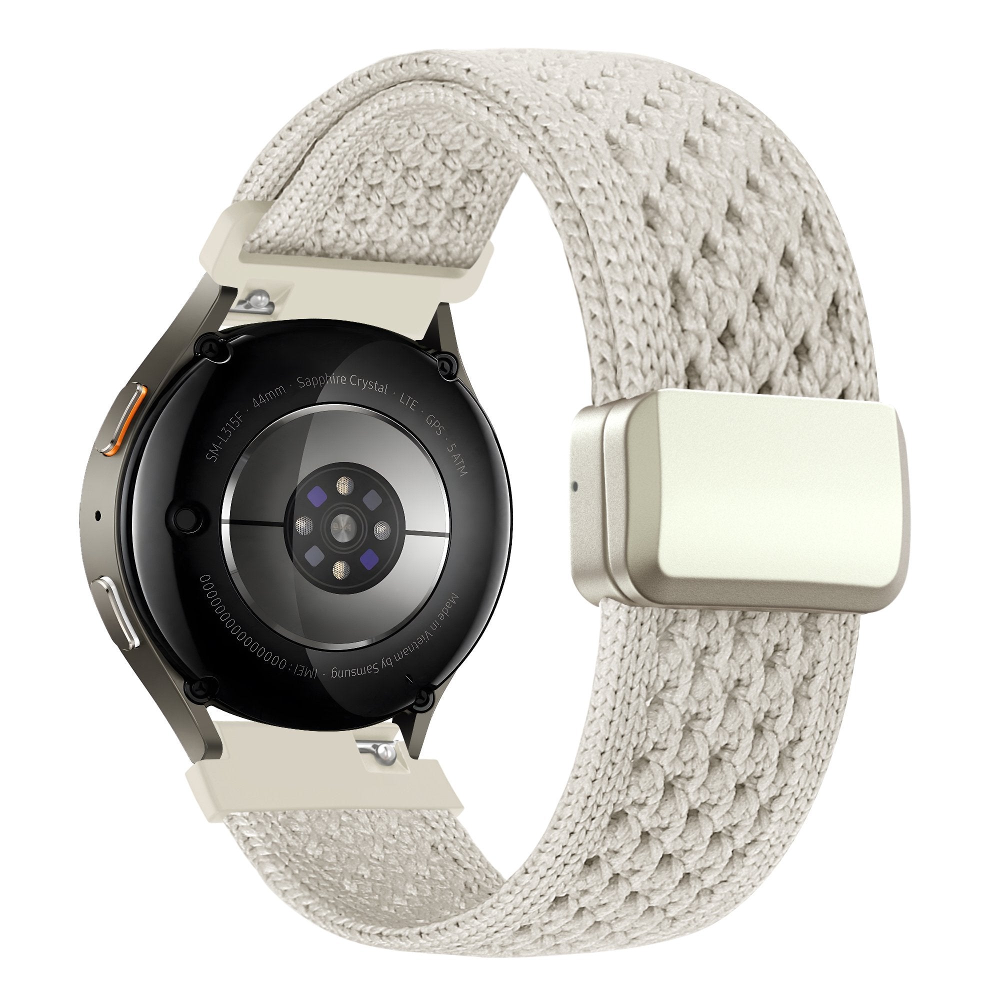 Bandz Correa nylon Vintage Garmin Venu 2 Plus (blanco estrella)