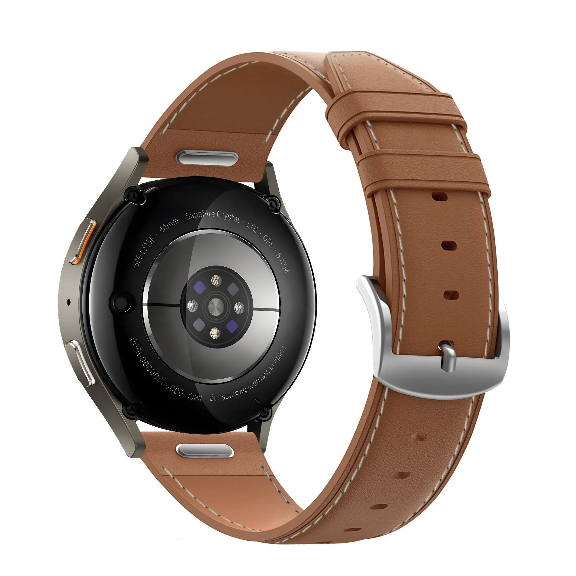Bandz Polar Vantage V3 Leather Strap 'Easy Fit' (Brown)