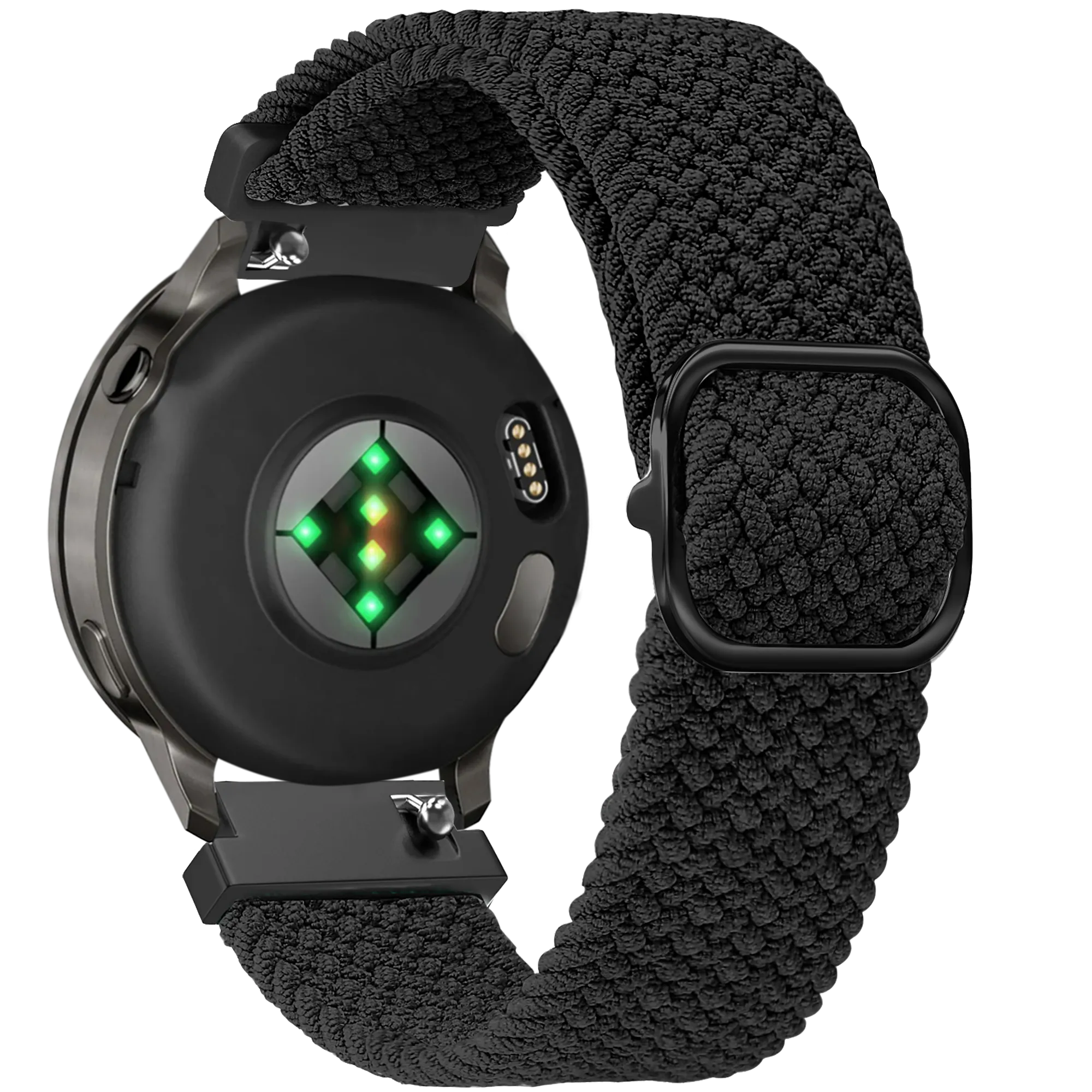 Bandz Correa trenzada ajustable Garmin Forerunner 265s (negro)