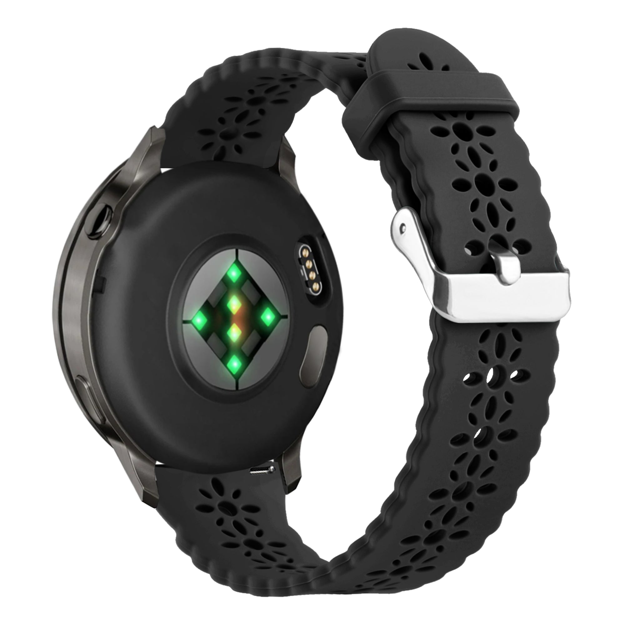 Bandz Correa silicona 'Lace' Garmin Vivomove Style (negro)