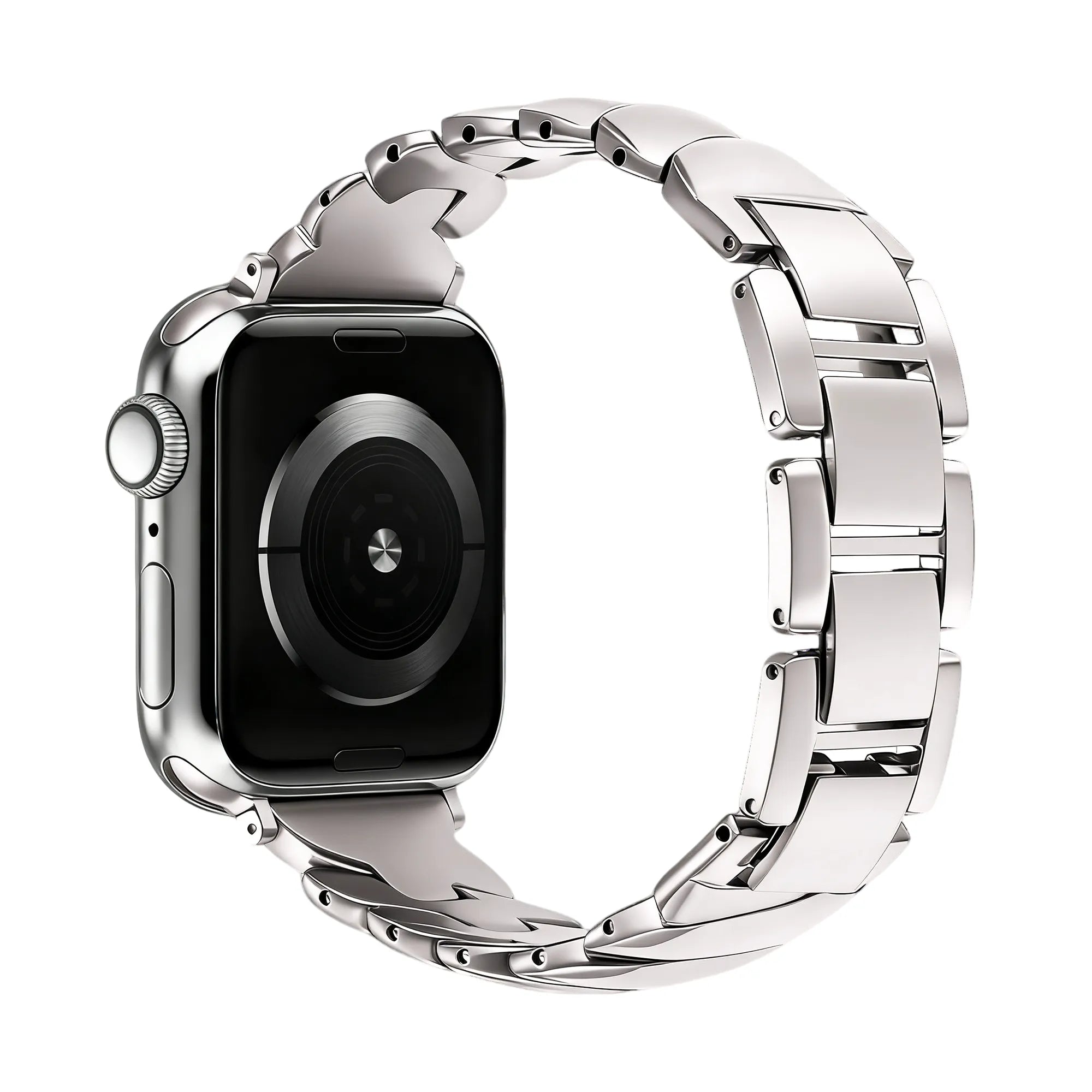 Bandz Correa acero premium 'Twisted' Apple Watch (blanco estrella)