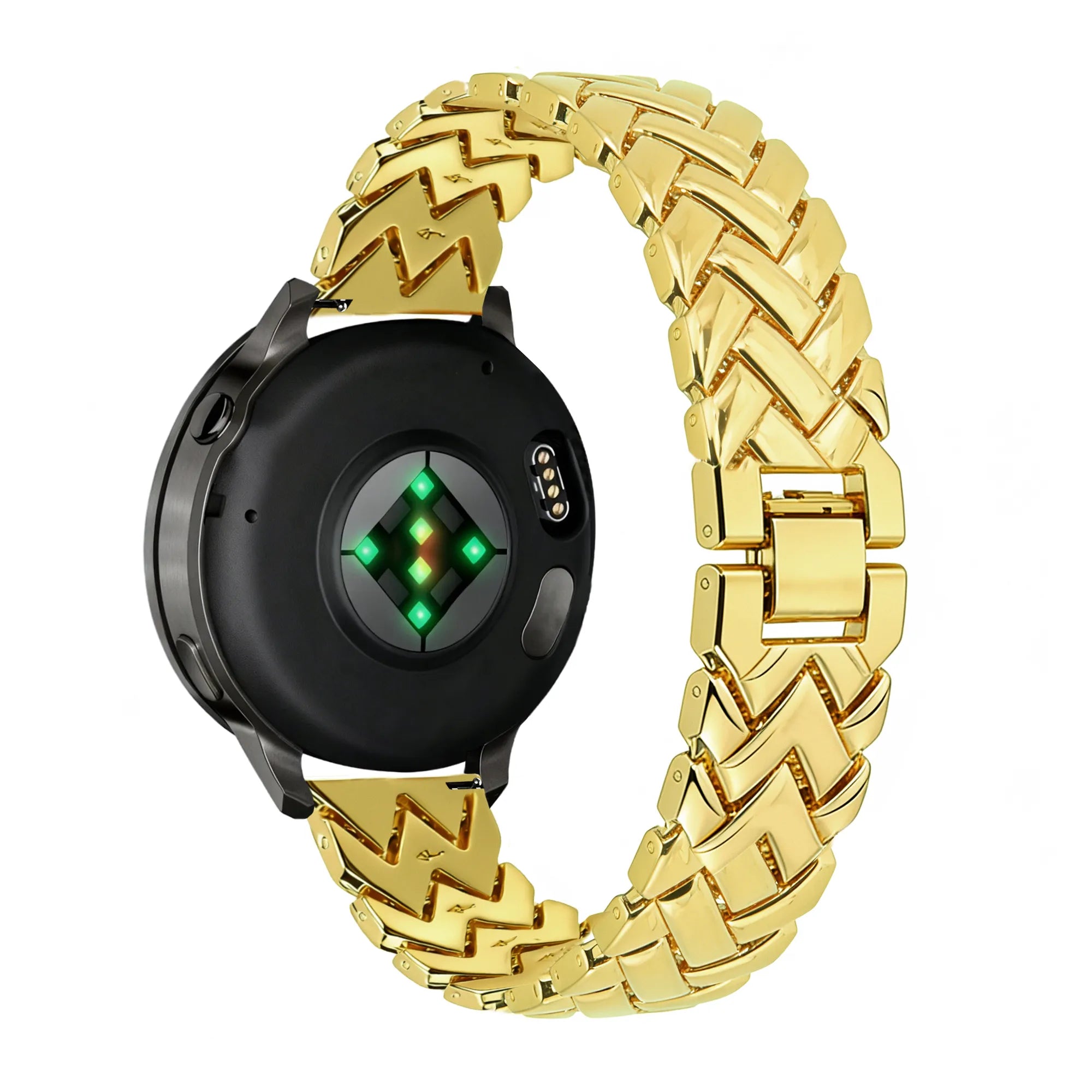 Bandz Garmin Forerunner 265s Metal Strap 'V-Type' (Gold)