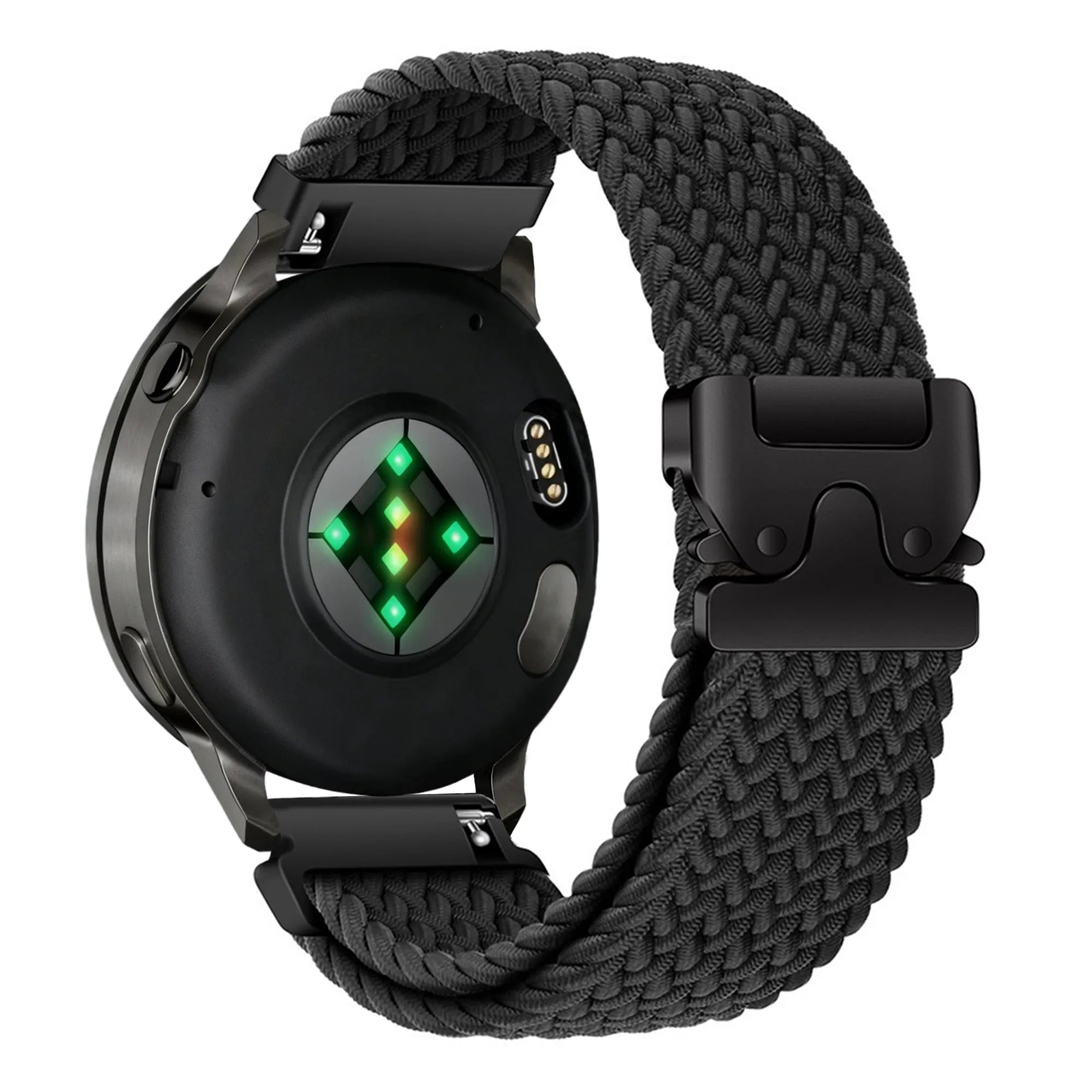 Bandz Garmin Venu 2 Braided Strap 'Parachute' (Black)