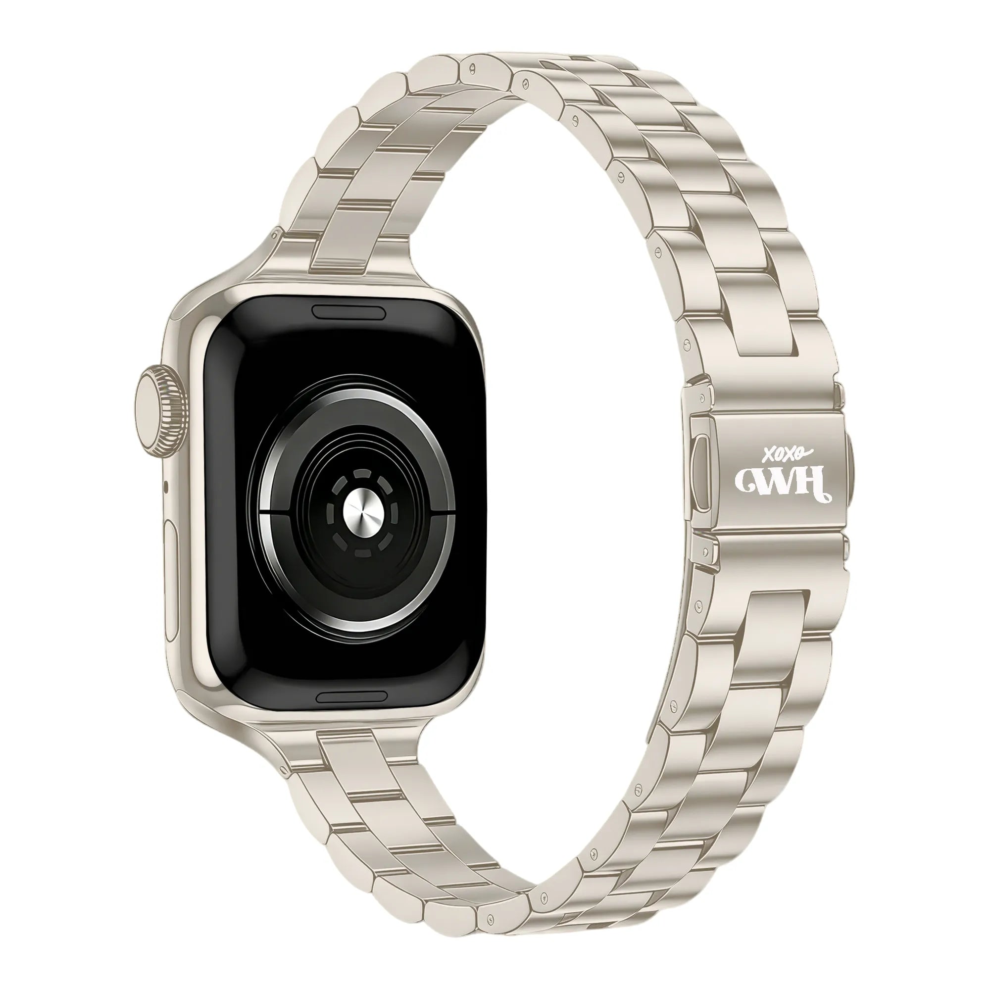 xoxo Wildhearts Correa acero fina Apple Watch (blanco estrella)