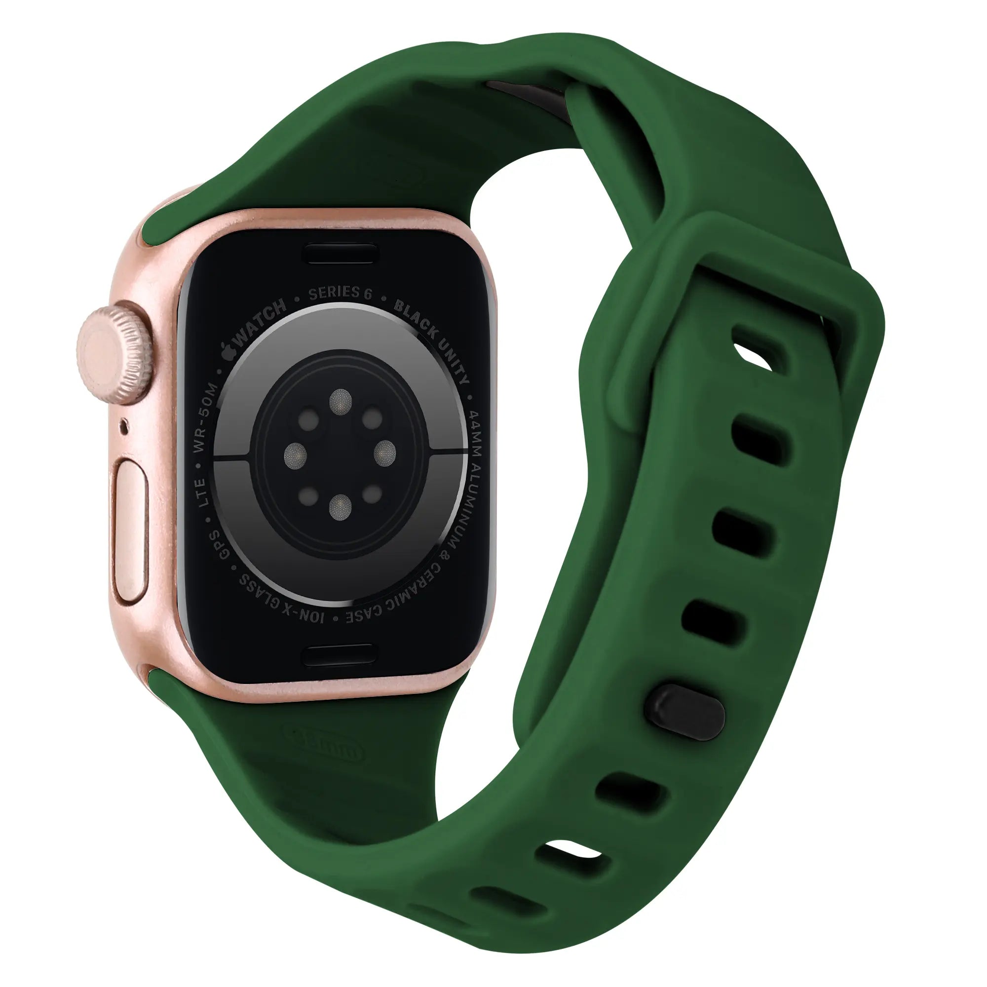 Correa deportiva tilted Apple Watch (verde oscuro)