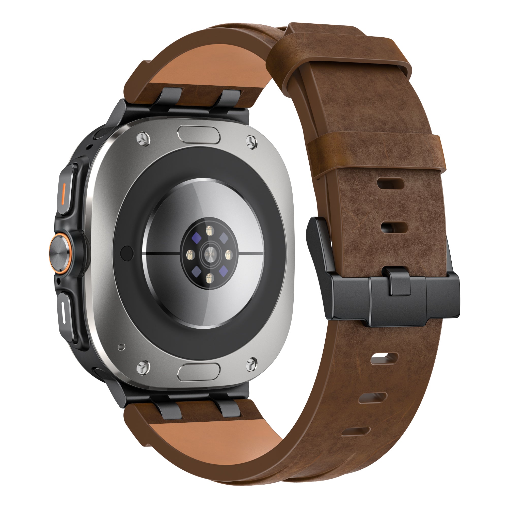 Correa cuero sólida Samsung Galaxy Watch Ultra 2 (marrón oscuro)