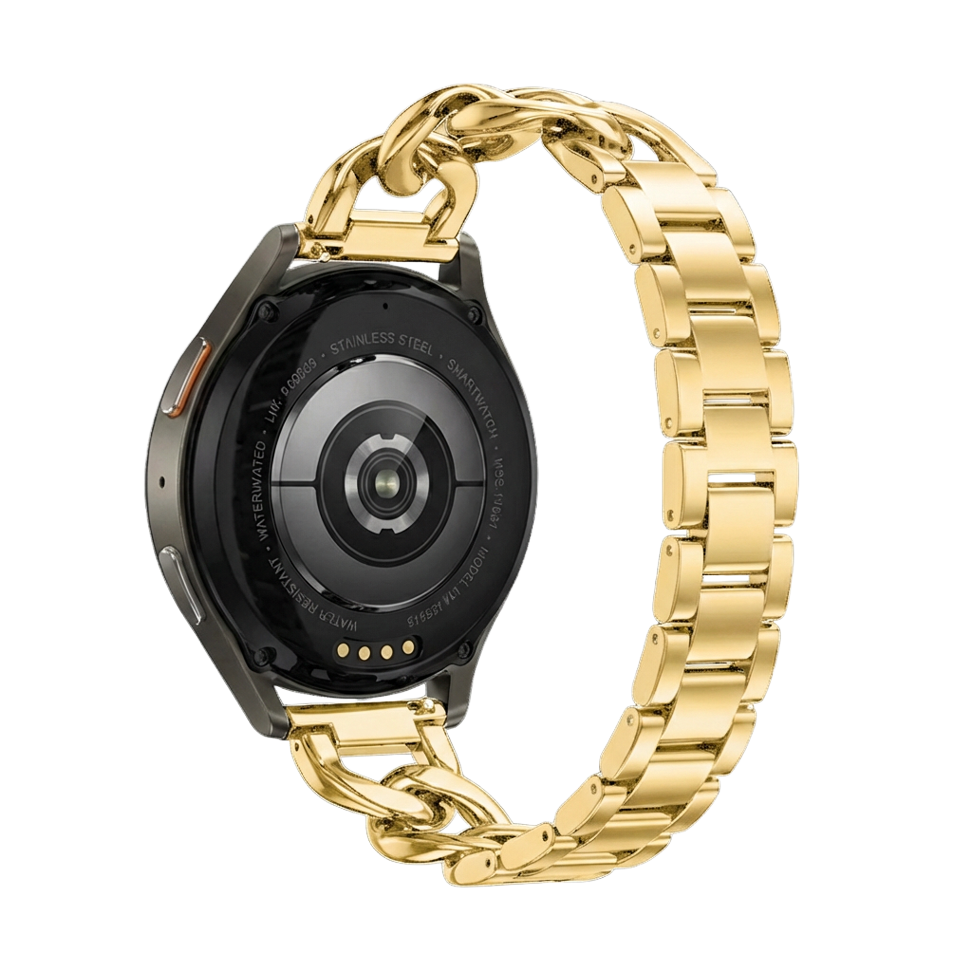 Correa cadena de acero Samsung Galaxy Watch 42mm (dorado)