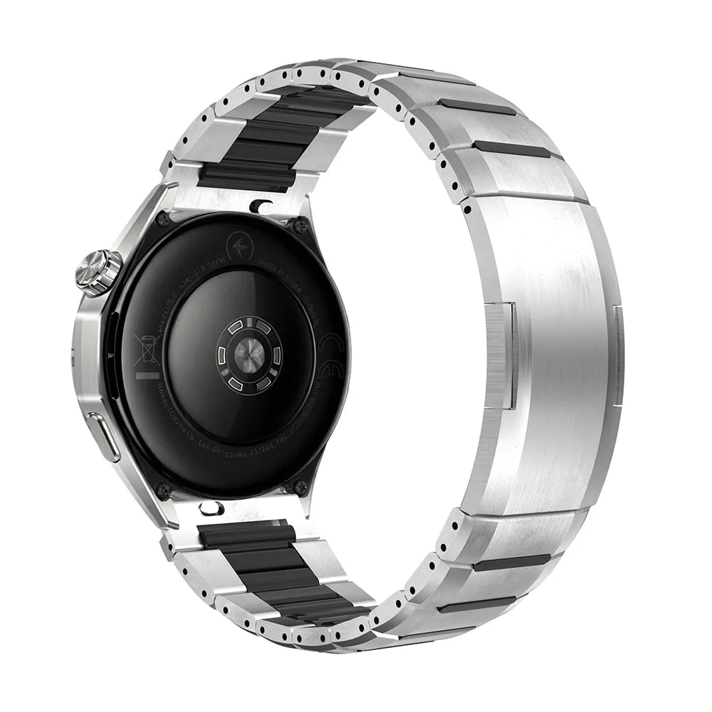 Oppo Watch X2 'One Push' Steel Hybrid Strap (Titanium/Black)