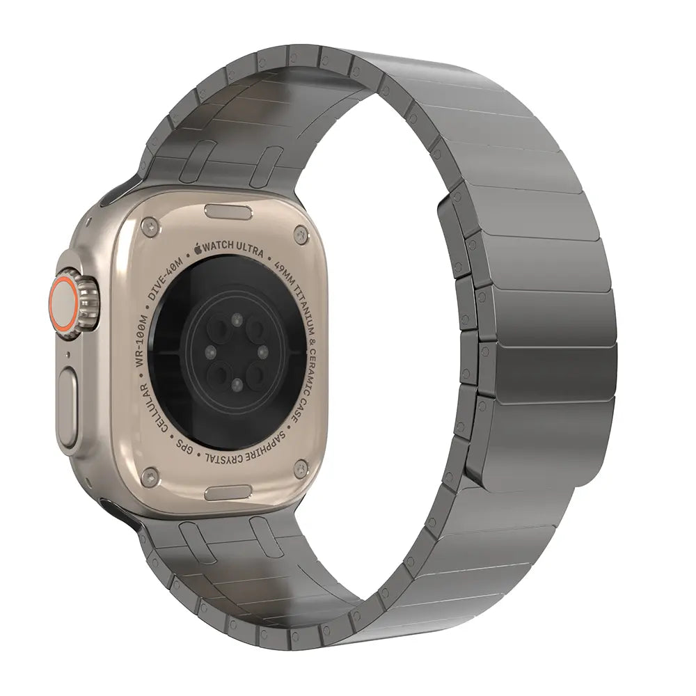 Correa acero magnética premium Apple Watch (gris titanio)