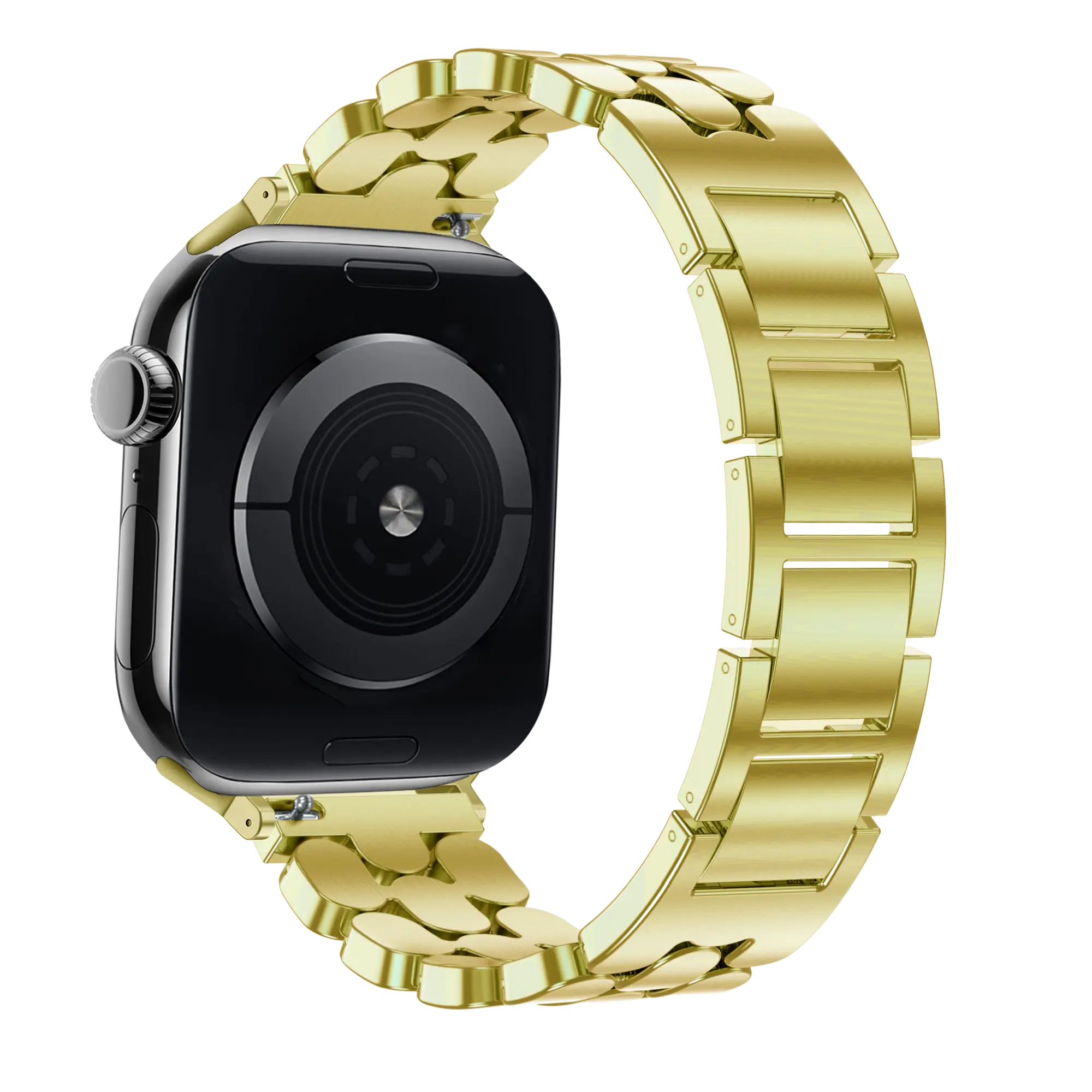 Bandz Apple Watch Steel Strap 'Oval' (Gold)