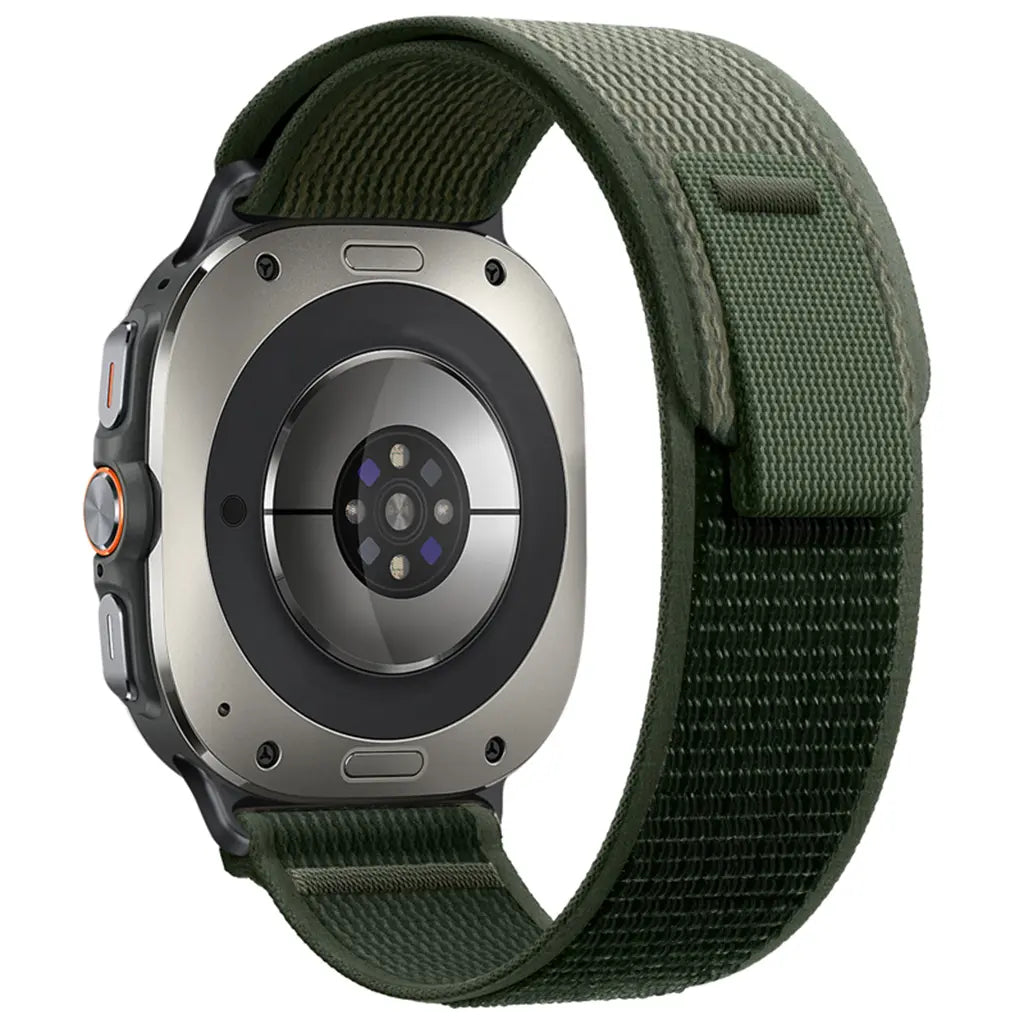 Correa nylon trail Samsung Galaxy Watch Ultra 2 (verde militar)