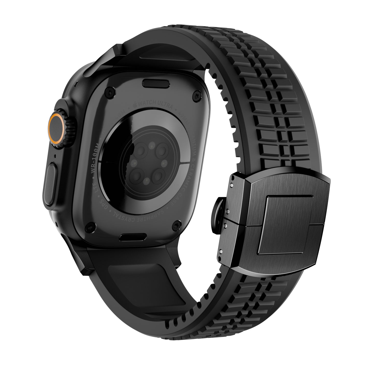 Apple Watch Ultra Premium Silicone Strap (Black)