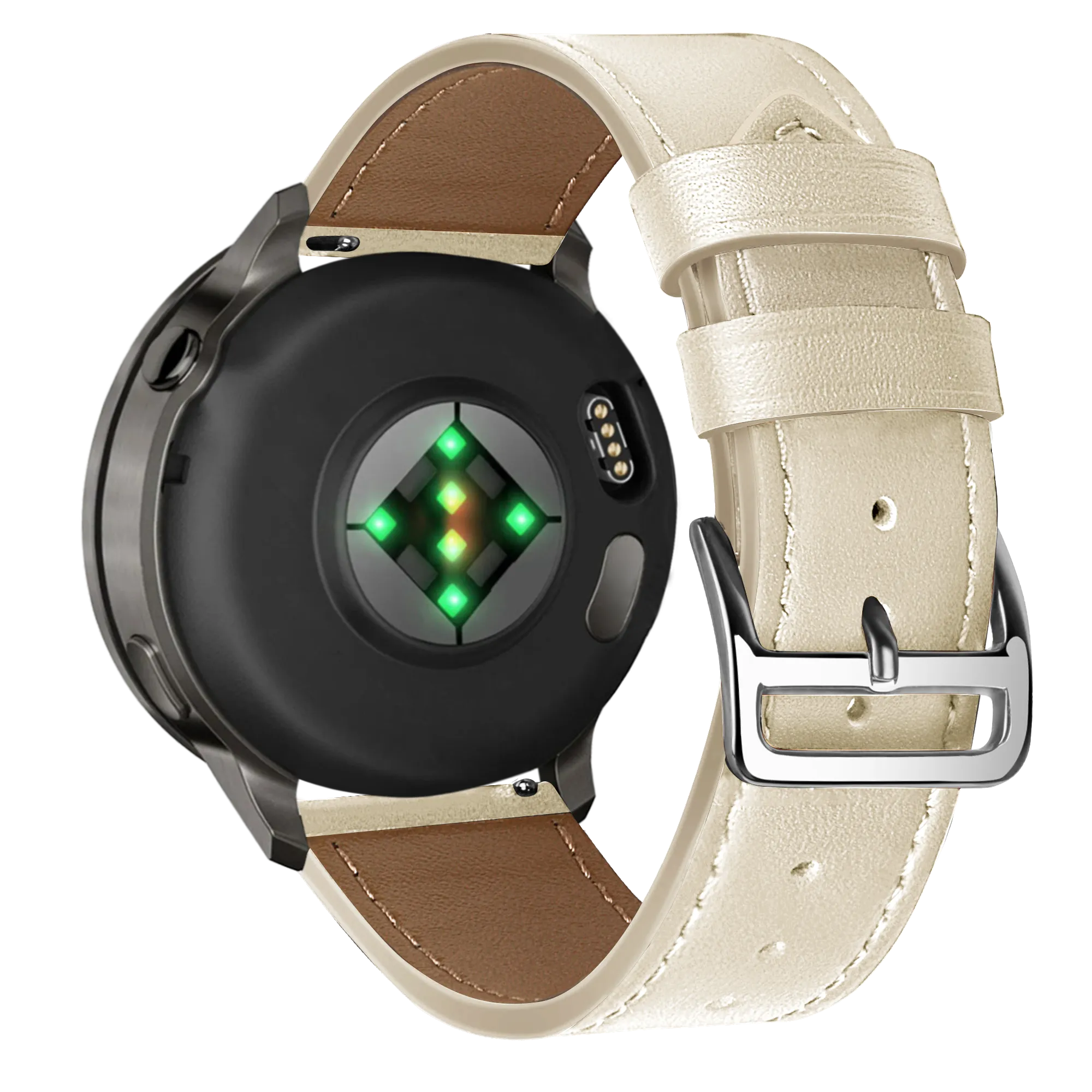 Bandz Correa cuero 'Deluxe' Garmin Vivomove Luxe (beige)