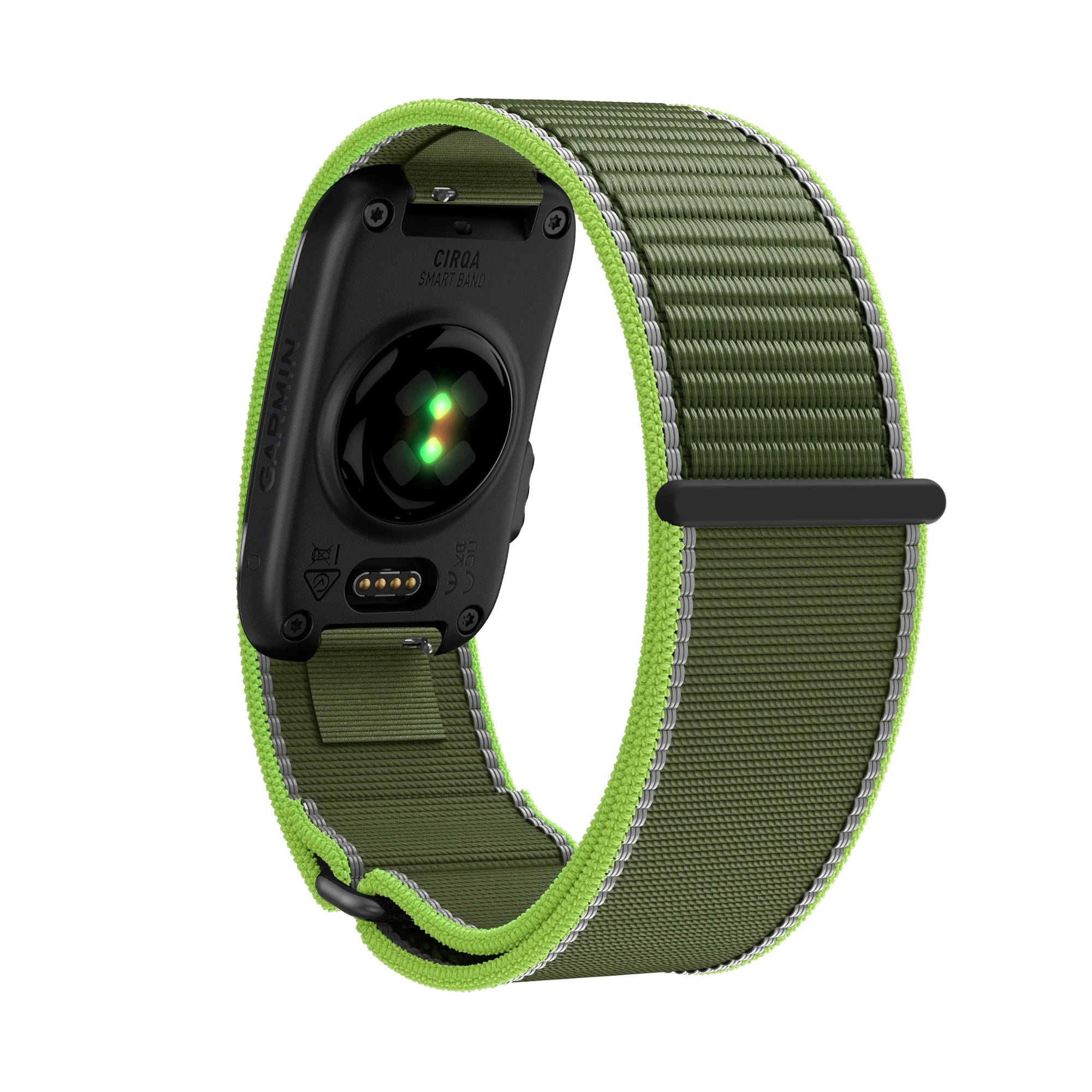 Bandz Corea nylon 'Clásico' Garmin Cirqa (verde neón)