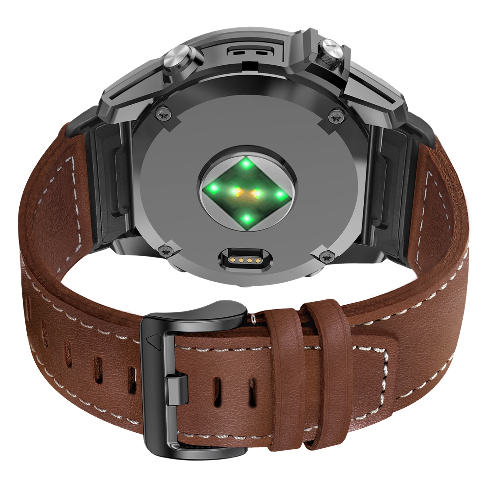 Correa cuero 'Premium' Garmin Instinct 2 (marrón oscuro)