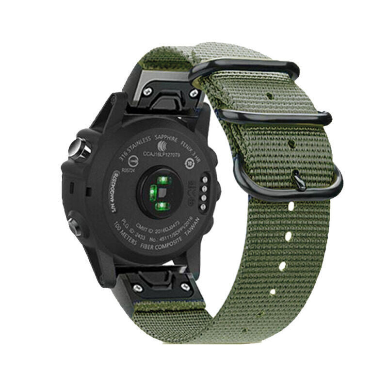 Garmin Fenix 8 Pro - 51mm Nylon Strap with Buckle (Green)