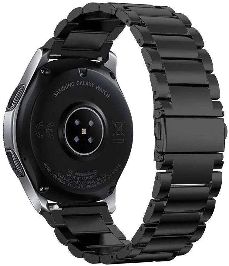 Correa acero Fossil Gen 4 Explorist HR (negro)
