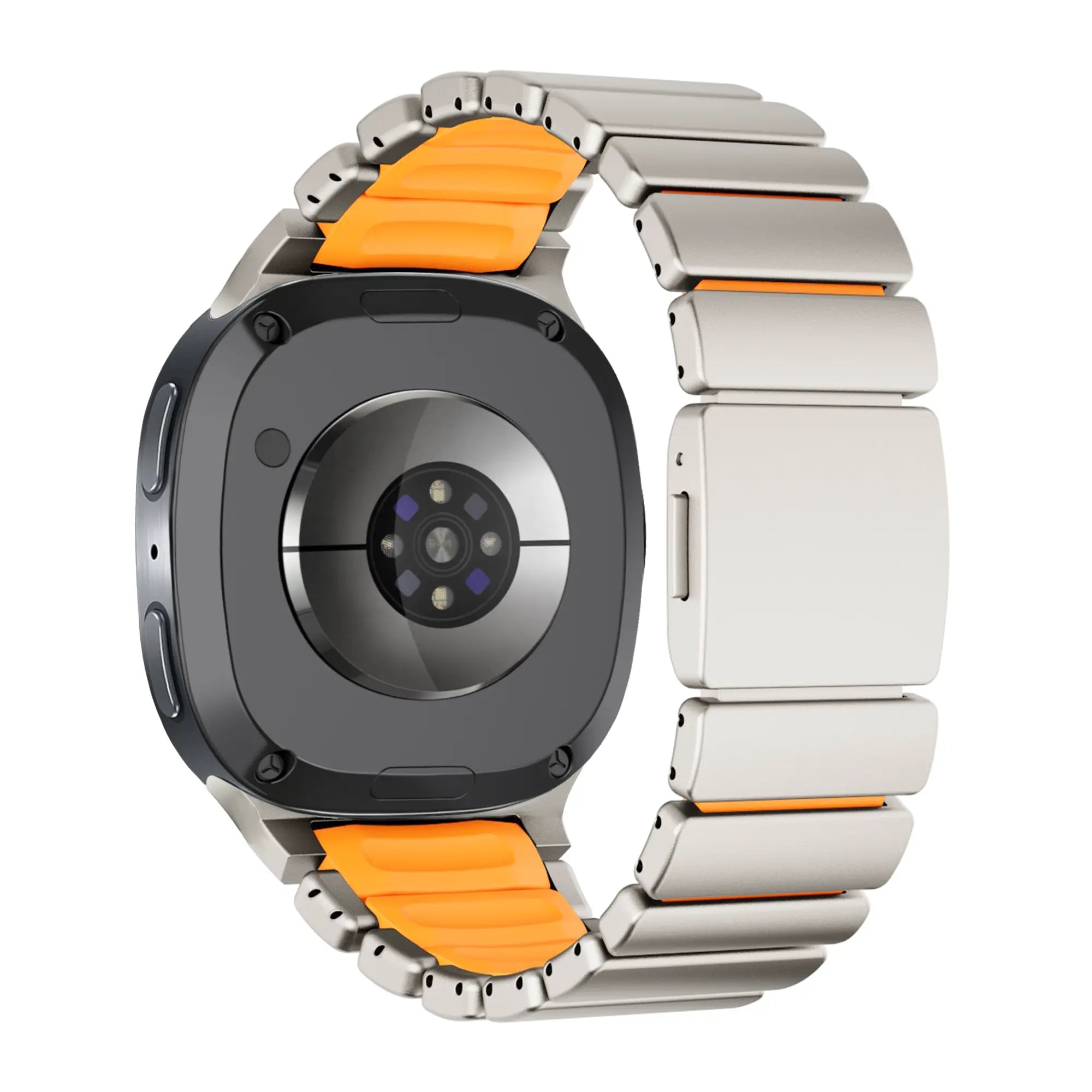 Bandz Correa titanio 'Hybrid' Samsung Galaxy Watch 9 - 40mm (titanio/naranja)