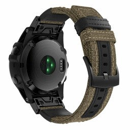 Correa nylon híbrida Garmin Instinct E - 45mm (beige)