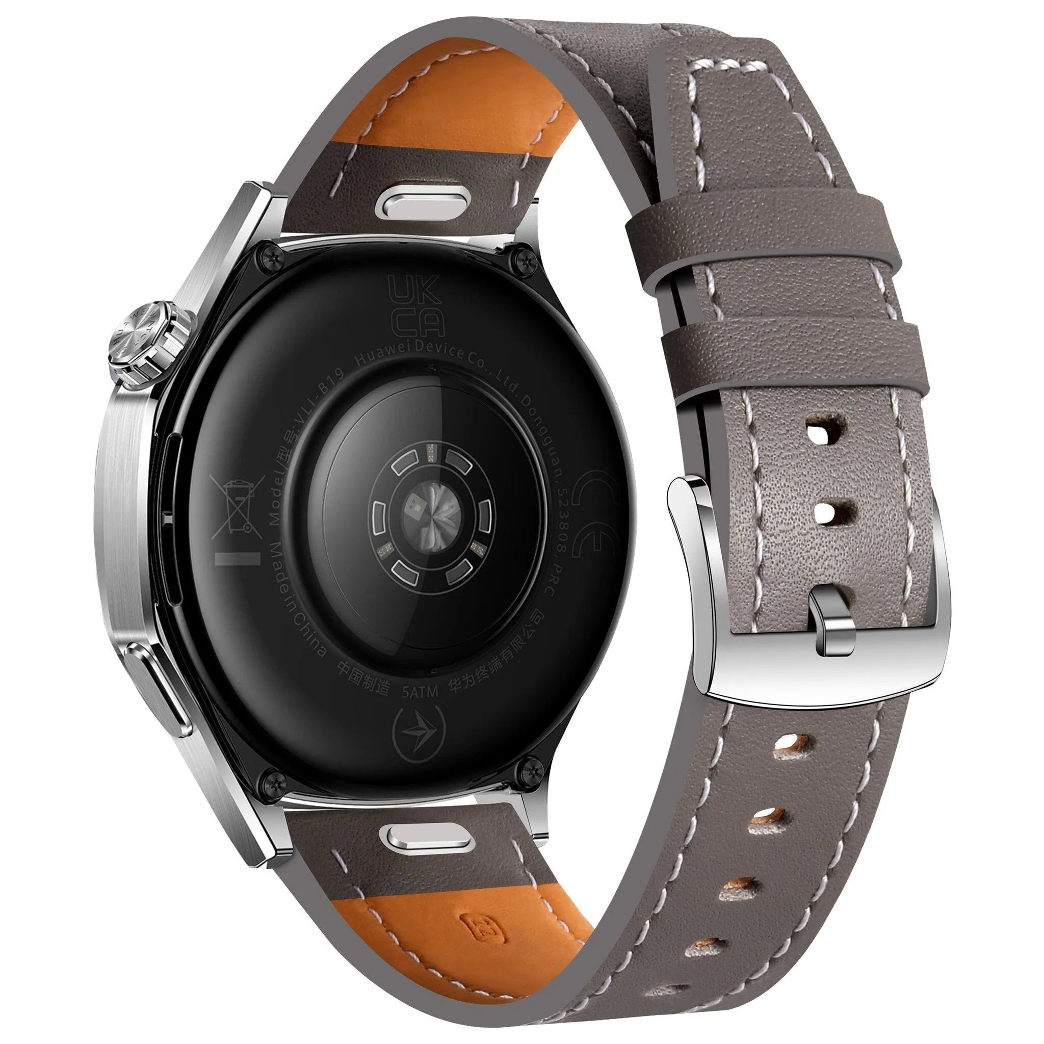 Suunto Race (S) 'One Push' Leather Strap (Grey)
