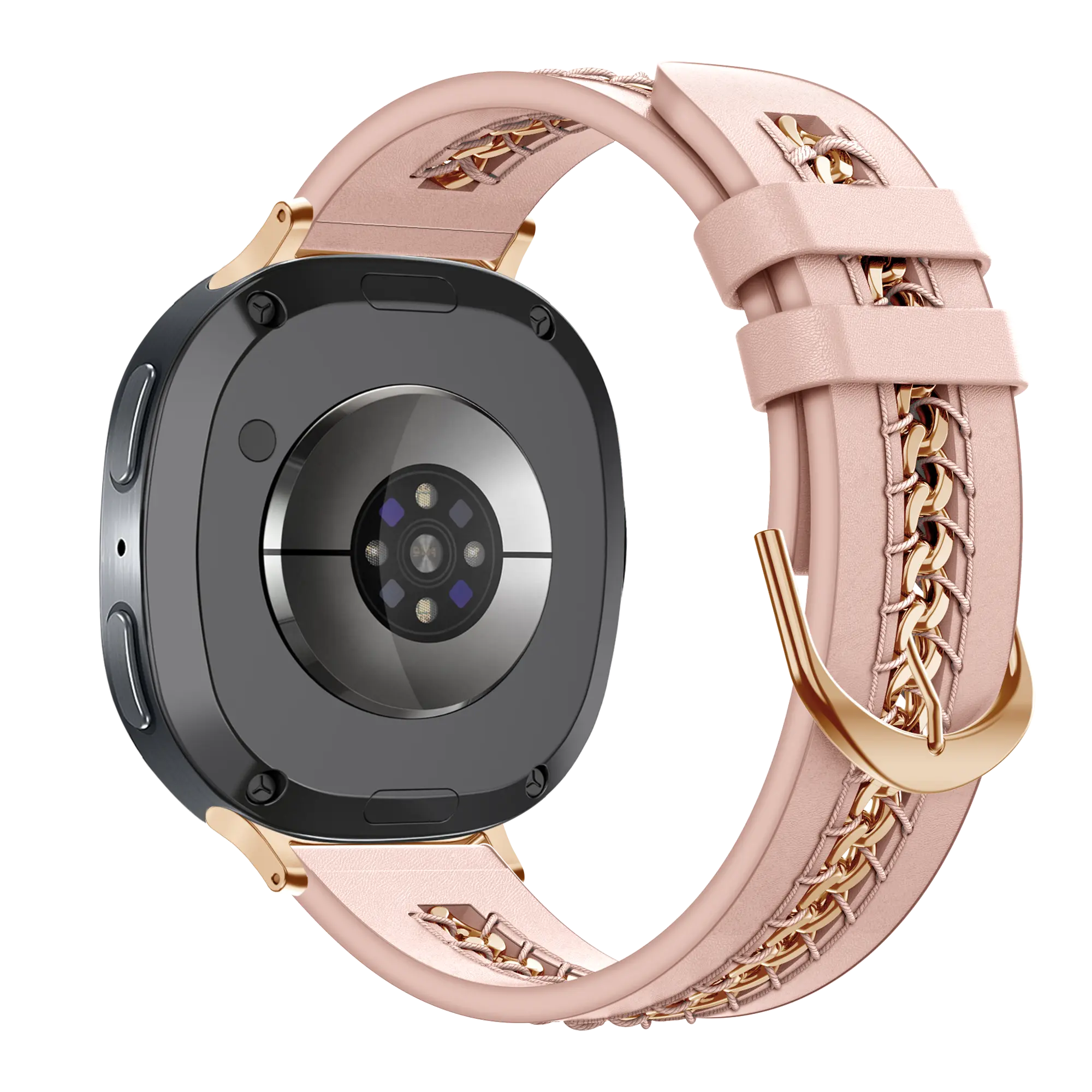 Bandz Correa cuero 'Chains' Samsung Galaxy Watch 9 - 40mm (rosa)