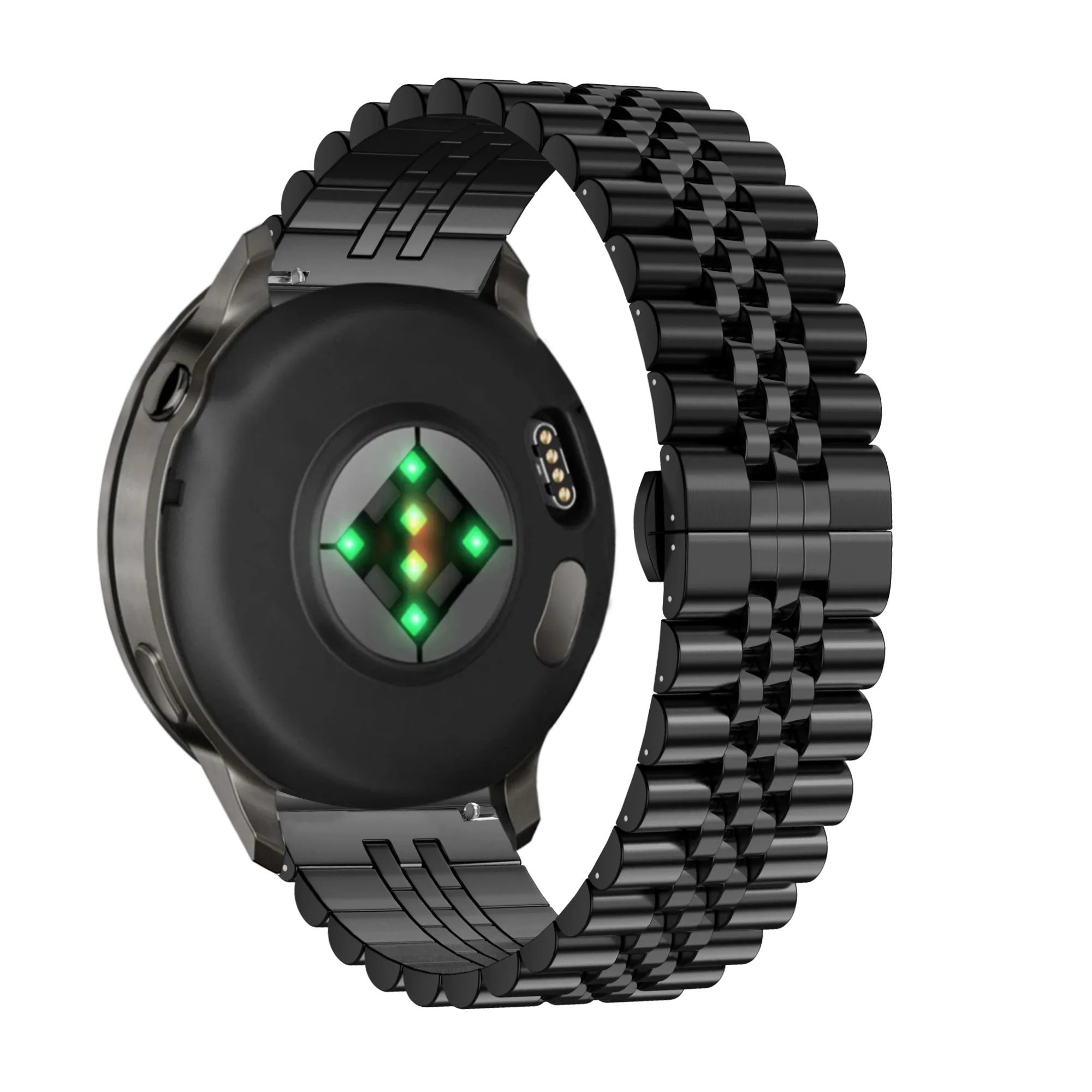 Bandz Correa acero 'Jubilee' Garmin Forerunner 265s (negro)