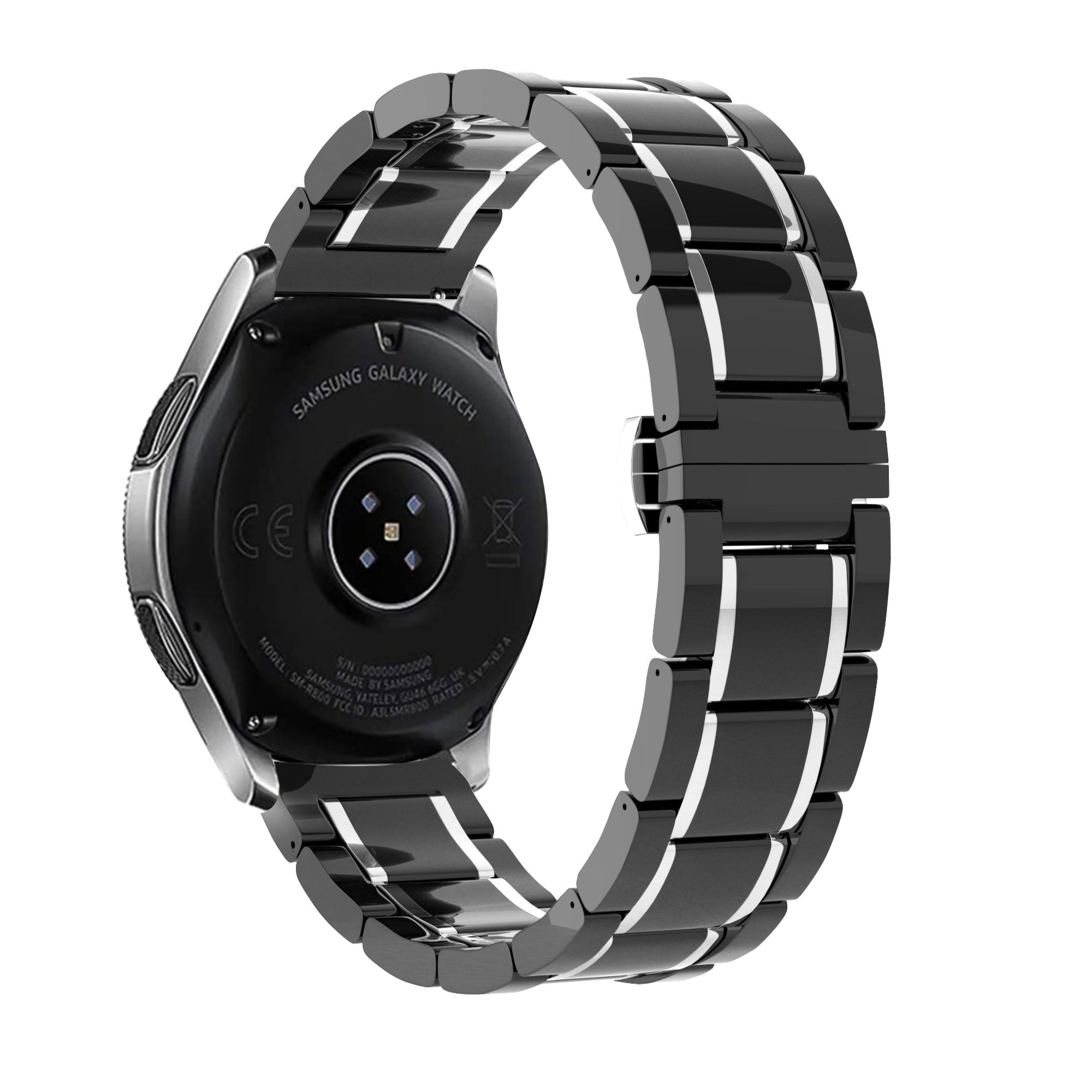 Correa acero cerámico Huawei Watch GT 2 Pro (negro/plata)