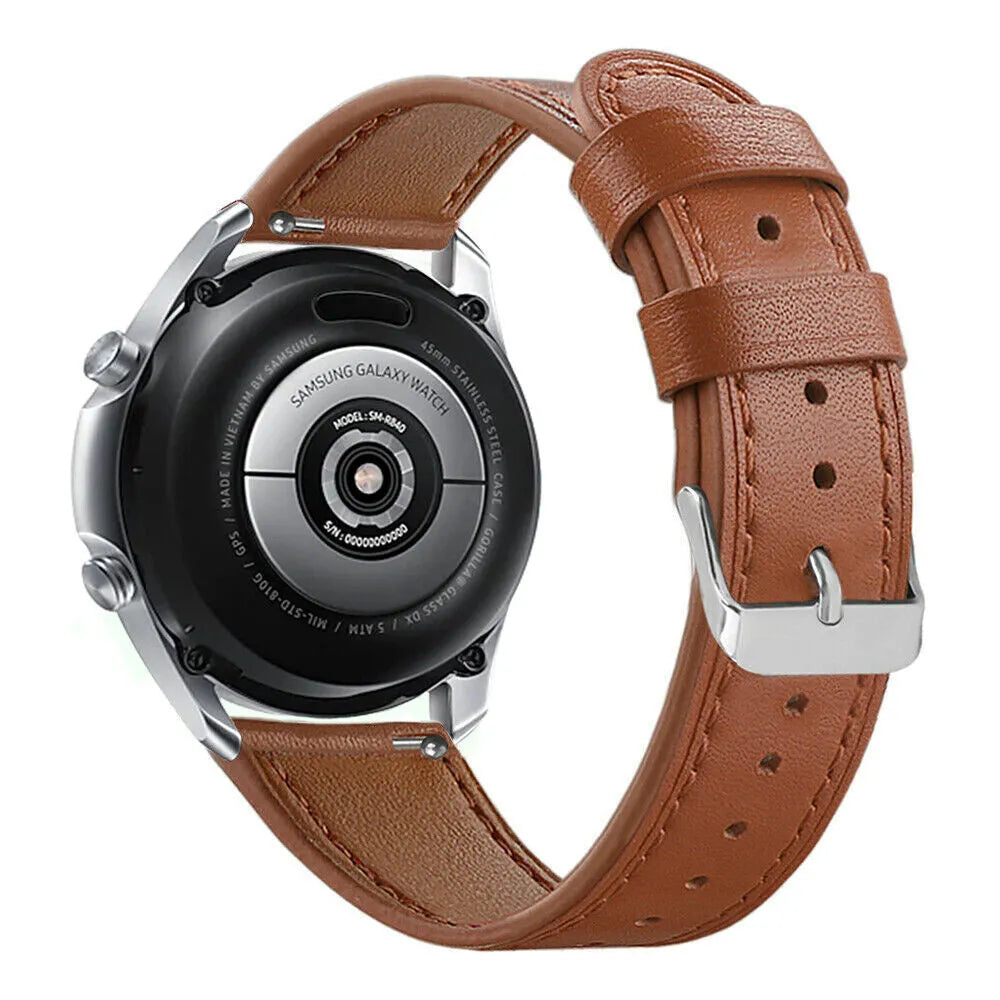 Correa cuero moderna Oppo Watch X (marrón)