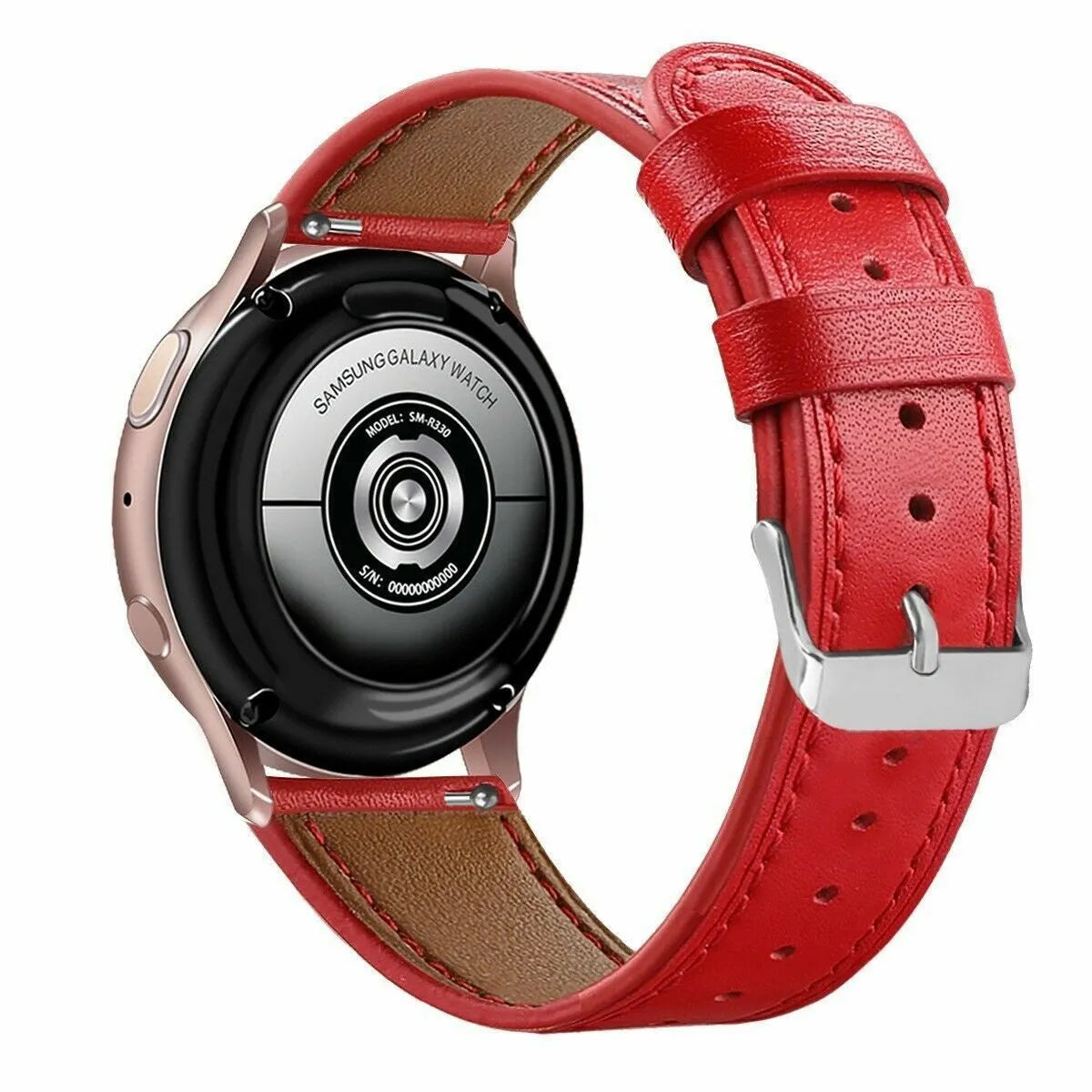 Correa cuero moderna Coros Apex 42mm (rojo)