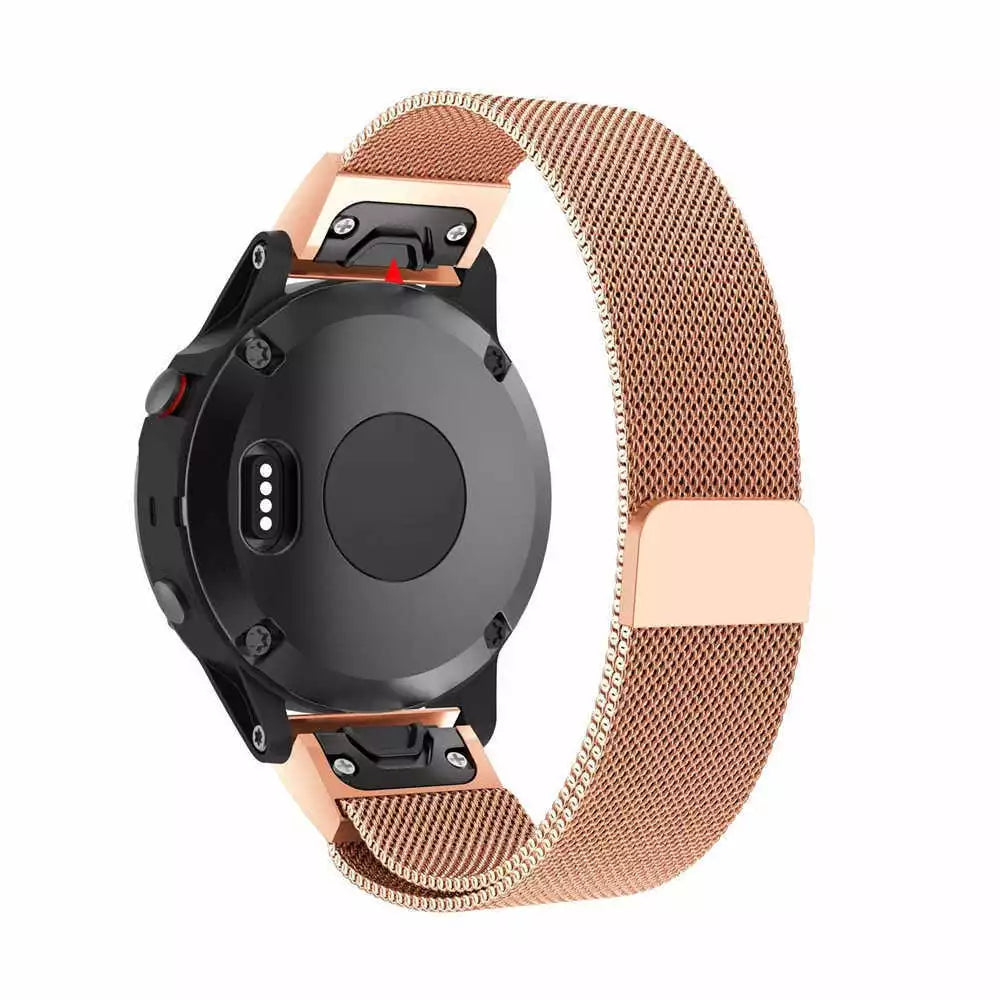 Correa milanesa Garmin Forerunner 945 (rosa dorado)