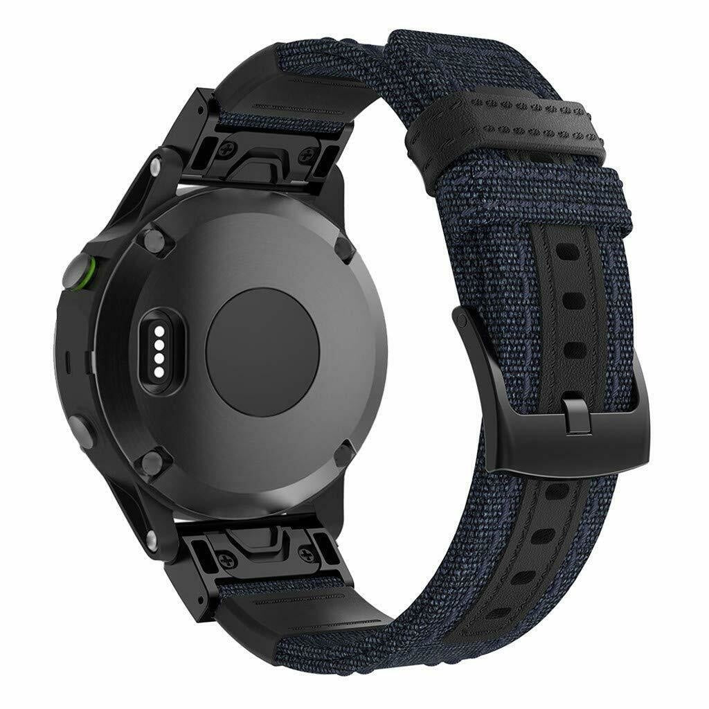 Correa nylon híbrida Garmin Fenix 7 (azul)