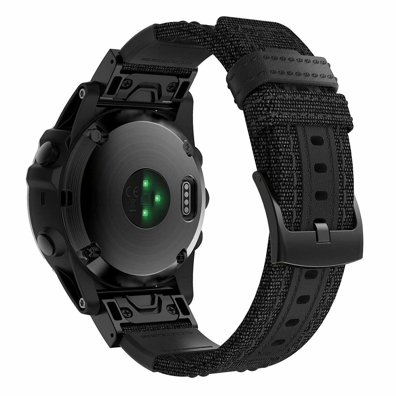 Correa nylon híbrida Garmin Fenix 7 (negro)