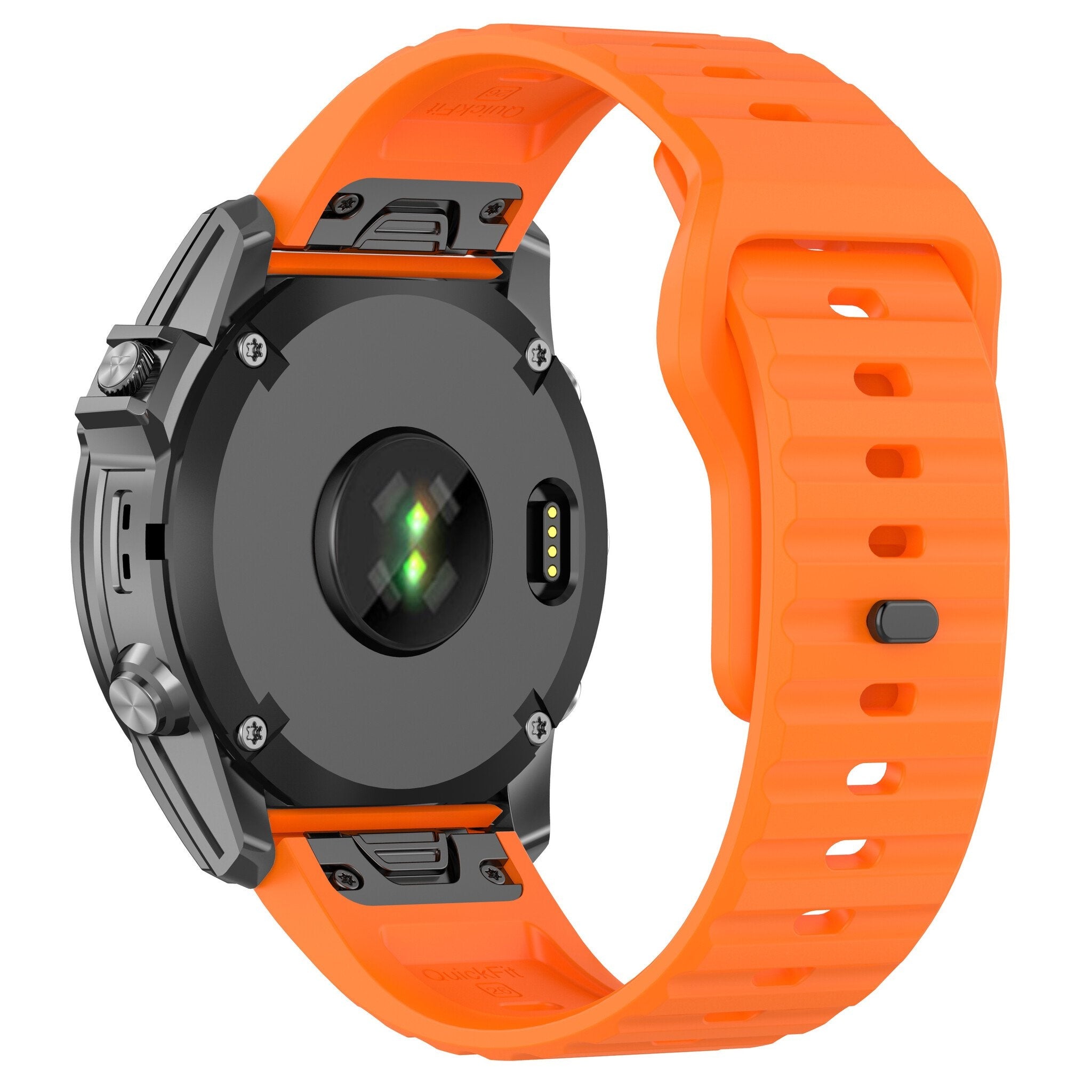 Correa silicona Outdoor Garmin Quatix 8 Pro - 47mm (naranja)