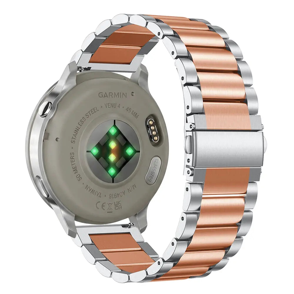 Correa acero Garmin Forerunner 70 (plata/oro rosa)