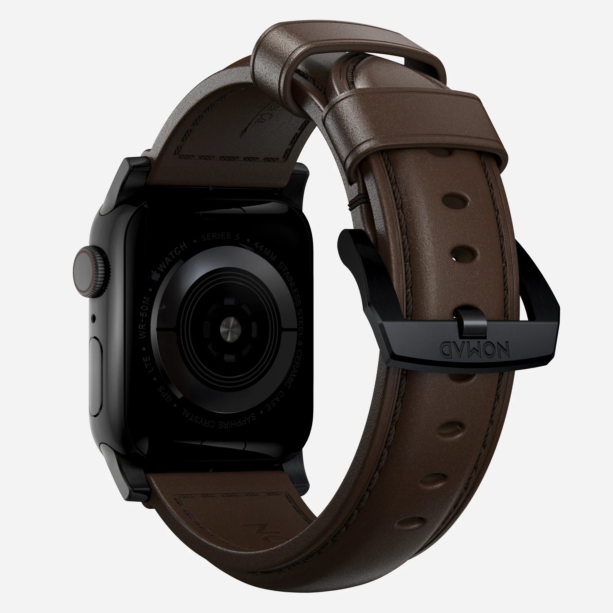 Nomad Correa cuero tradicional Apple Watch (marrón/negro)