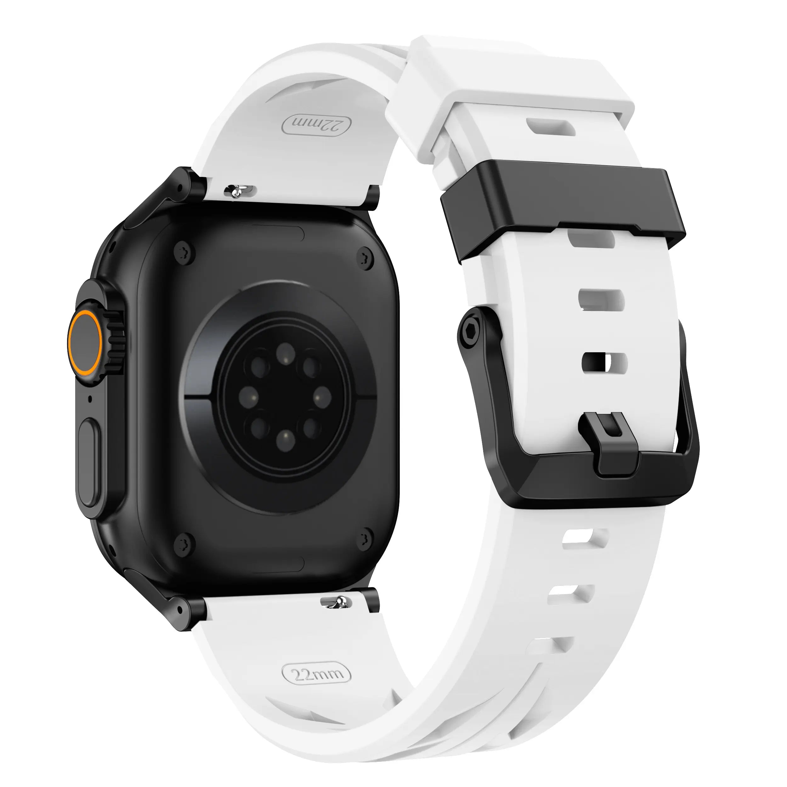Correa silicona race Apple Watch (blanco)