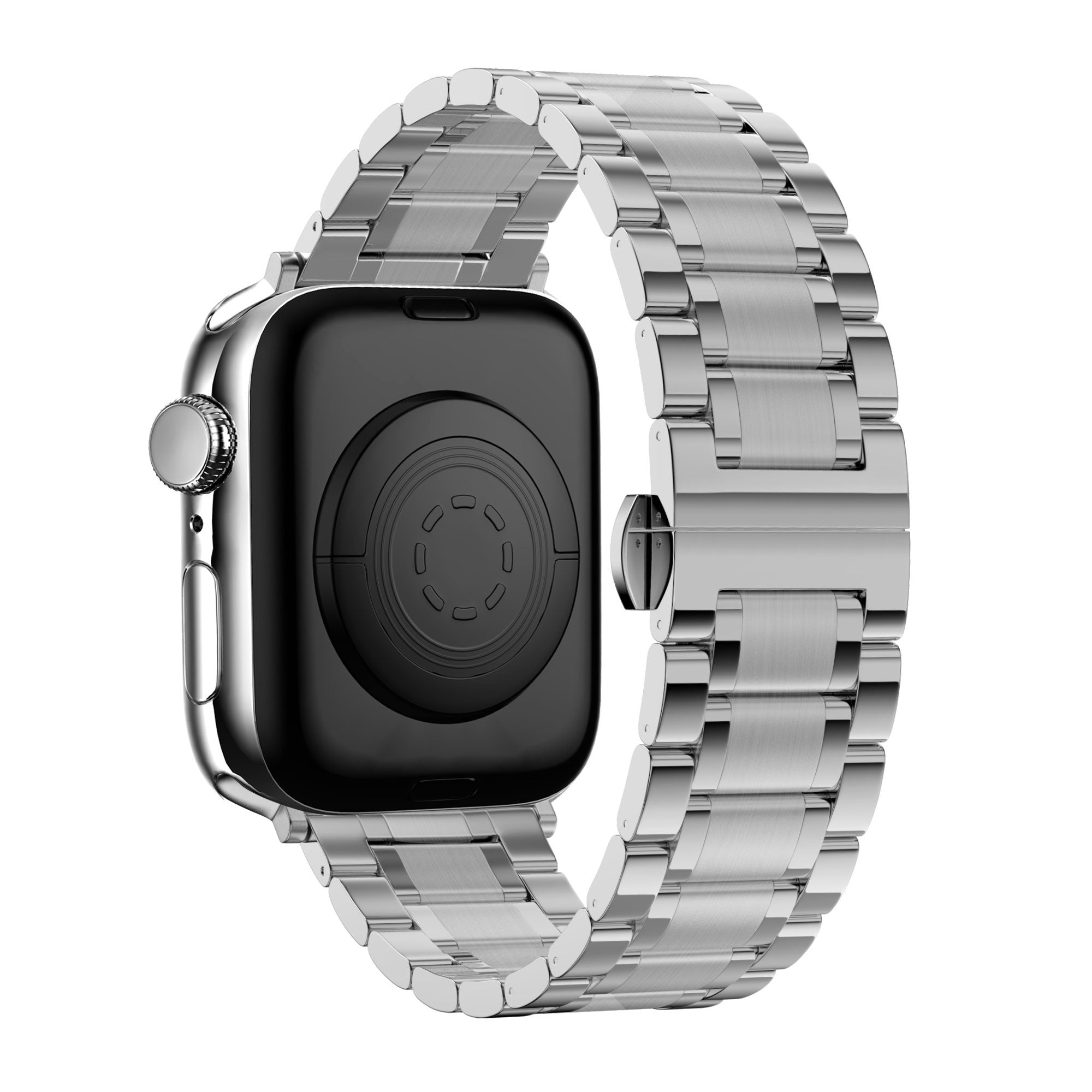 Bandz Correa acero con eslabones 'Deluxe' Apple Watch Ultra (plata)